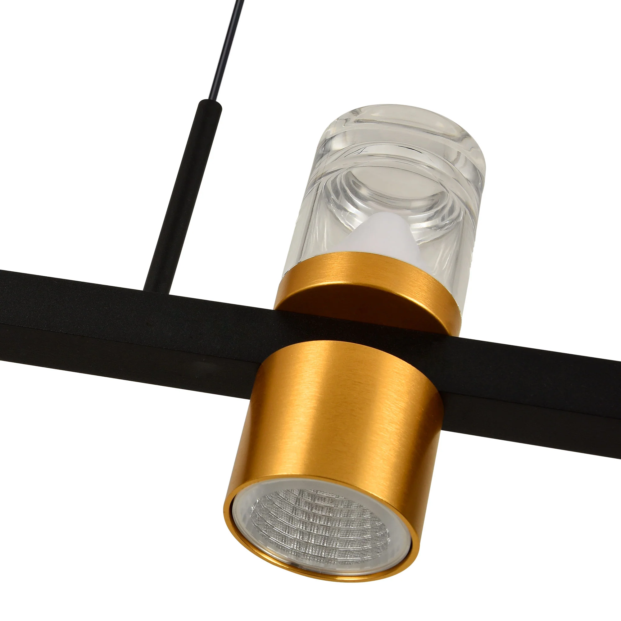 VONN Artisan Ellegi VMC34247BL 47" Integrated LED ETL Certified Pendant, Height Adjustable Chandelier, Black - Image 10