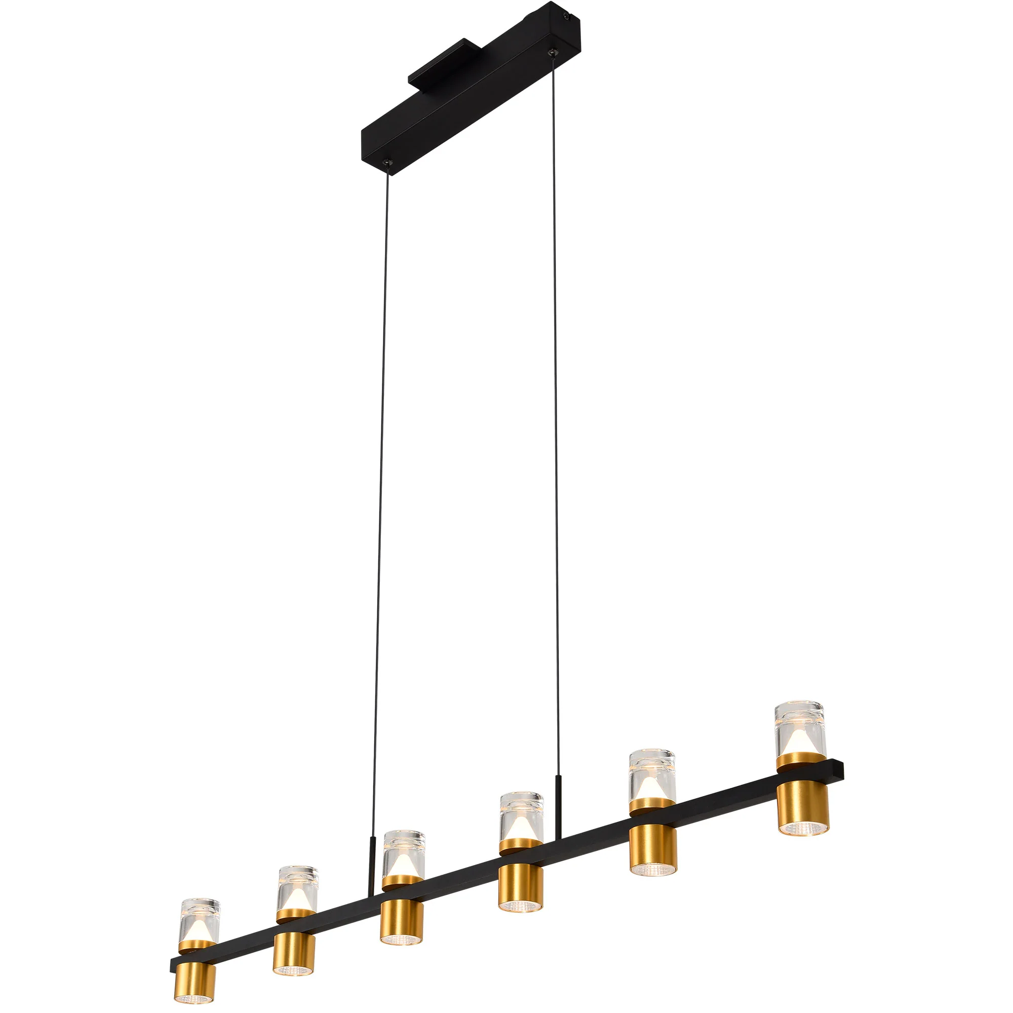 VONN Artisan Ellegi VMC34247BL 47" Integrated LED ETL Certified Pendant, Height Adjustable Chandelier, Black - Image 7