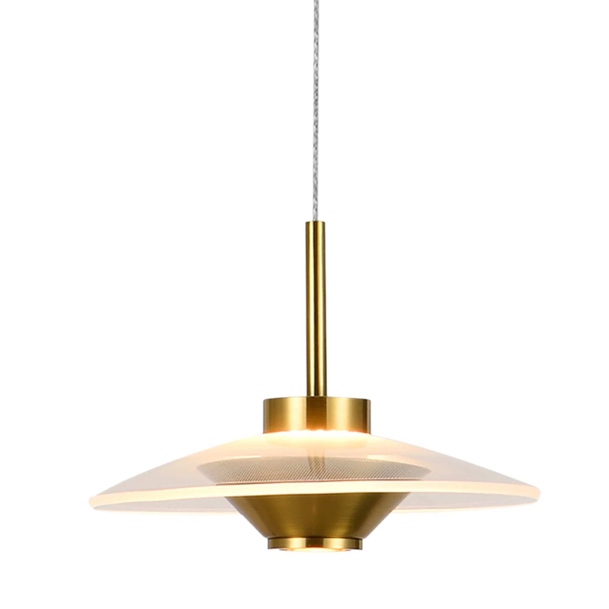 VONN Artisan Ferrara VAP2321AB 7" Integrated LED ETL Certified Height Adjustable Pendant, Antique Brass - Image 10