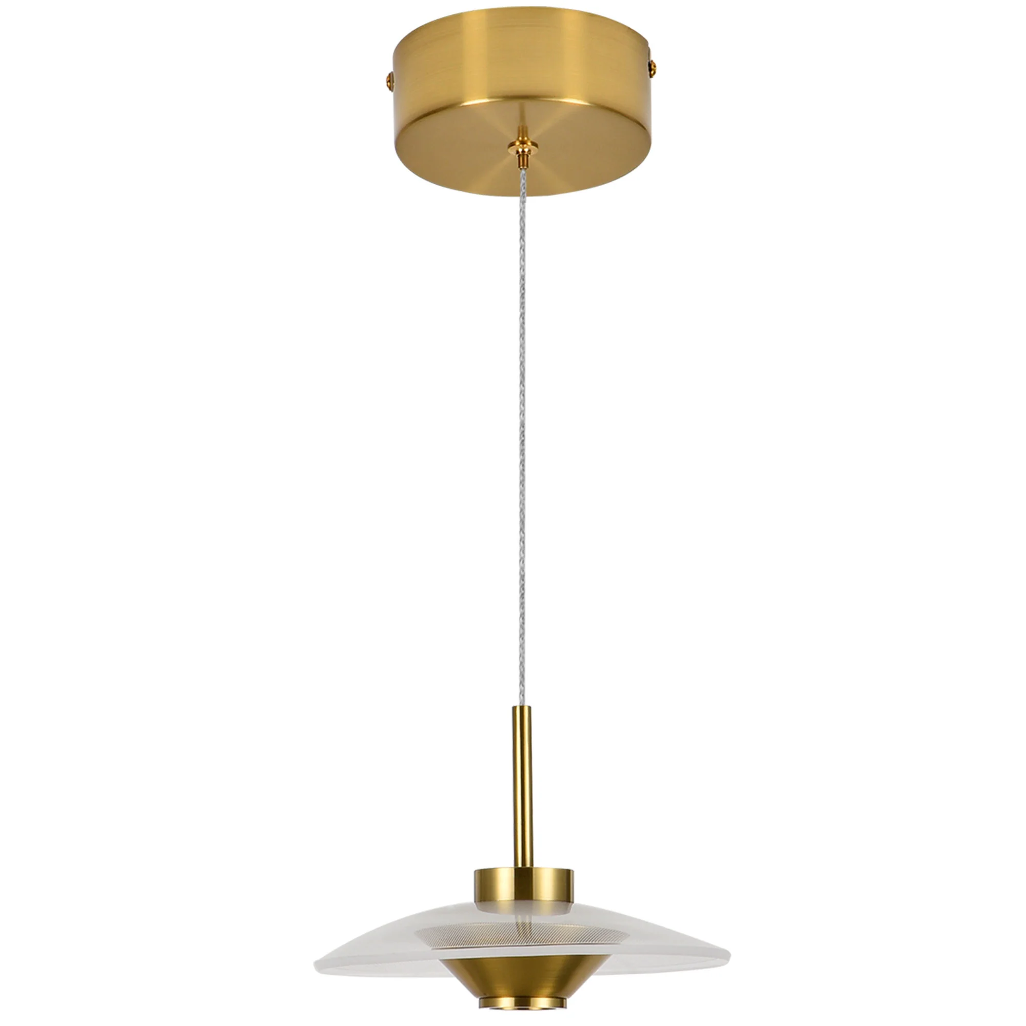VONN Artisan Ferrara VAP2321AB 7" Integrated LED ETL Certified Height Adjustable Pendant, Antique Brass - Image 11