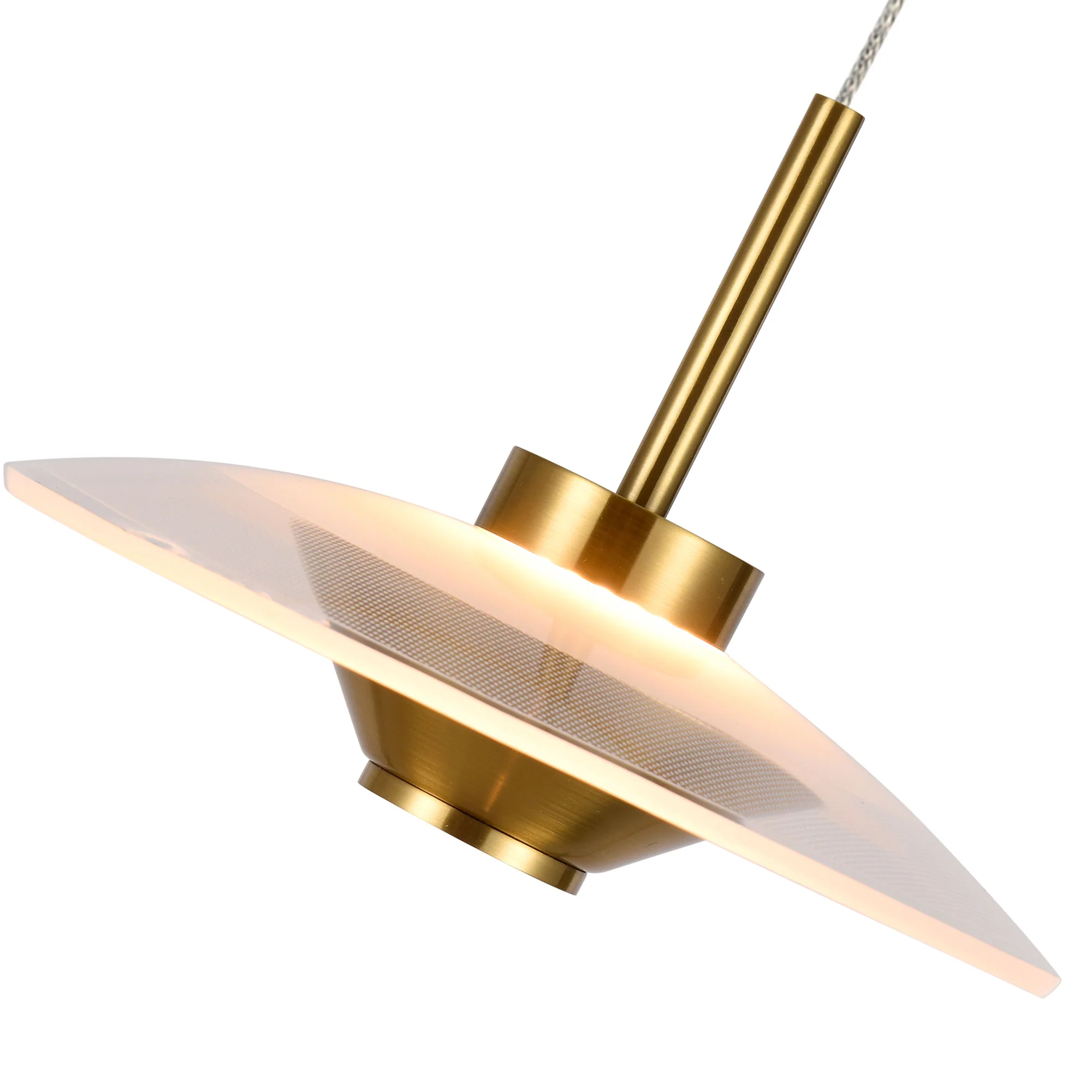 VONN Artisan Ferrara VAP2321AB 7" Integrated LED ETL Certified Height Adjustable Pendant, Antique Brass - Image 9