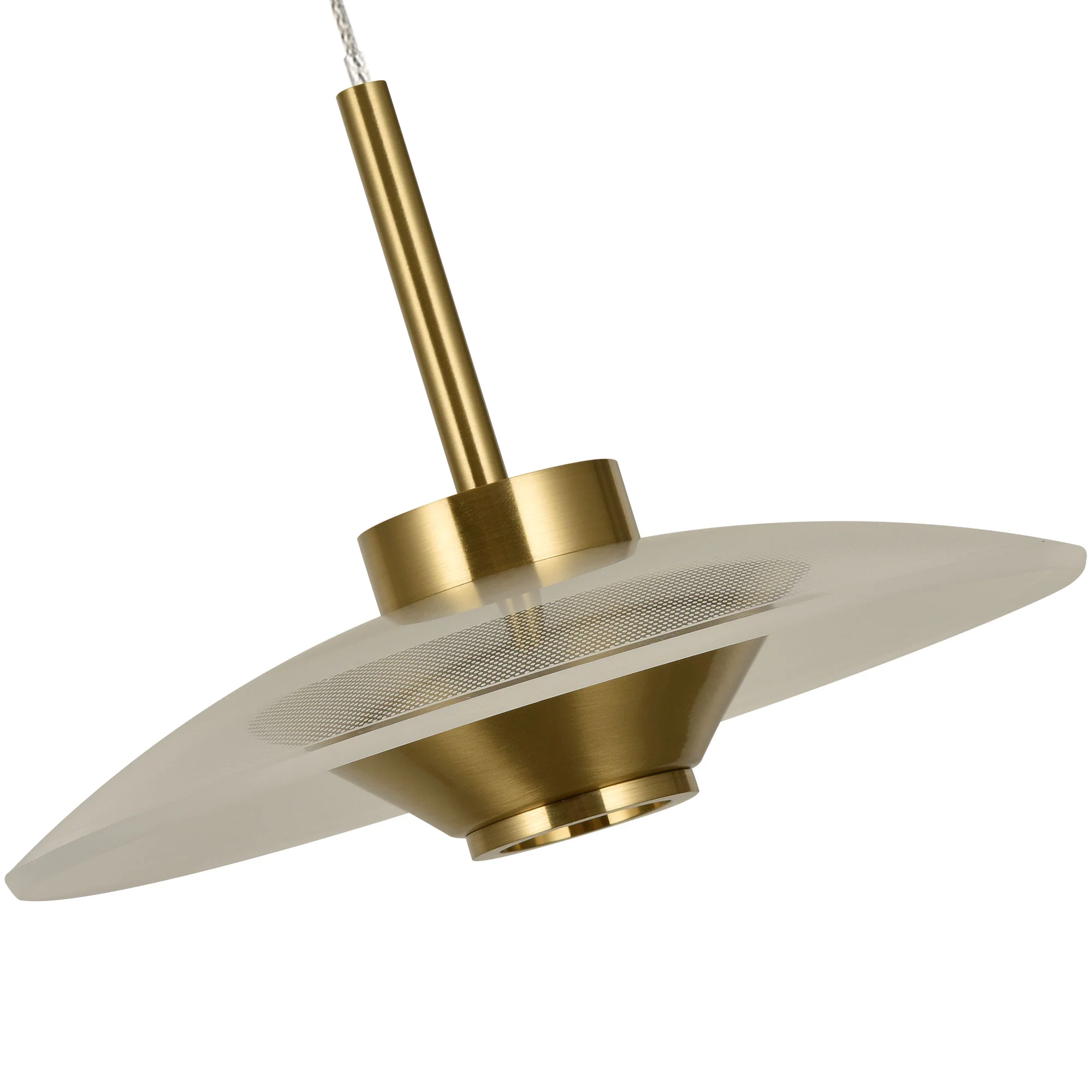 VONN Artisan Ferrara VAP2323AB 16" Integrated LED ETL Certified Pendant, Height Adjustable Chandelier, Antique Brass - Image 10