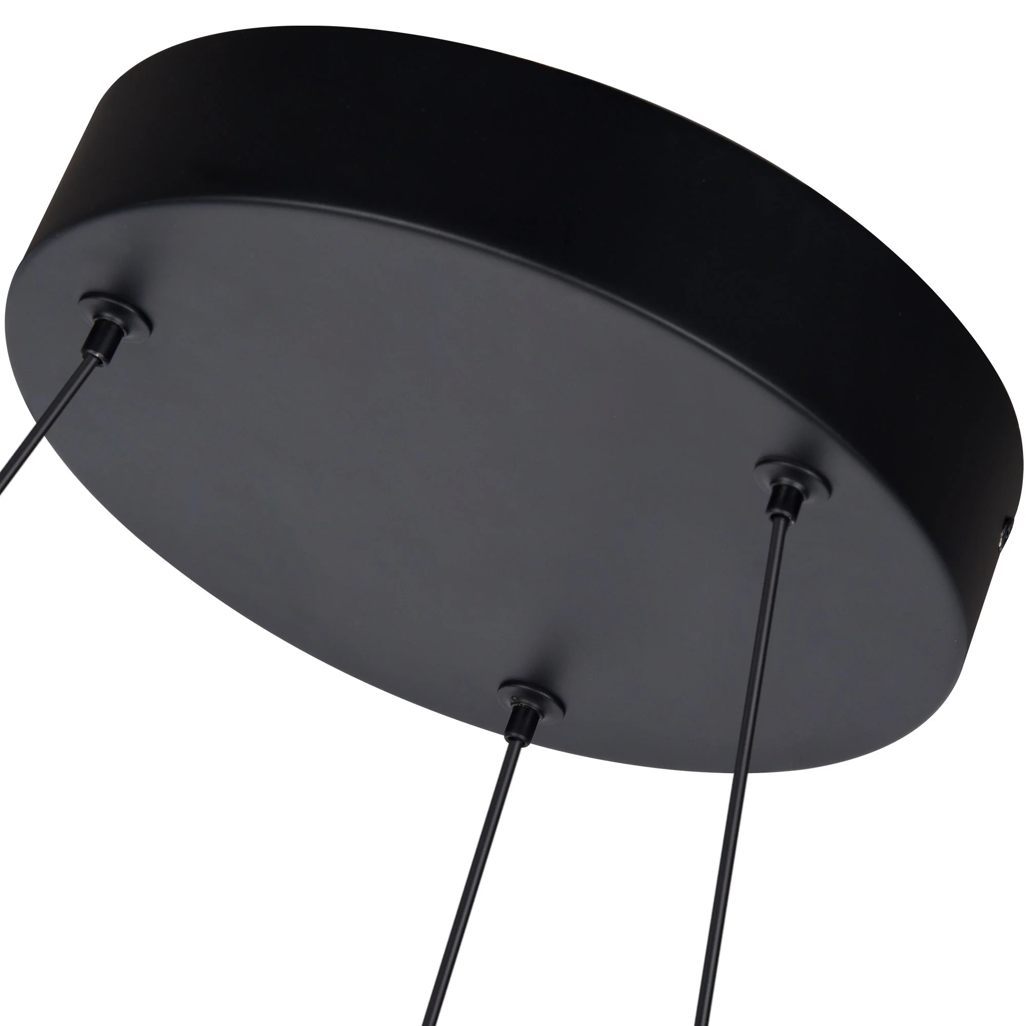 VONN Artisan Milano VAC3338BL 33" Integrated LED ETL Certified Pendant, Height Adjustable Ring Chandelier, Black - Image 12