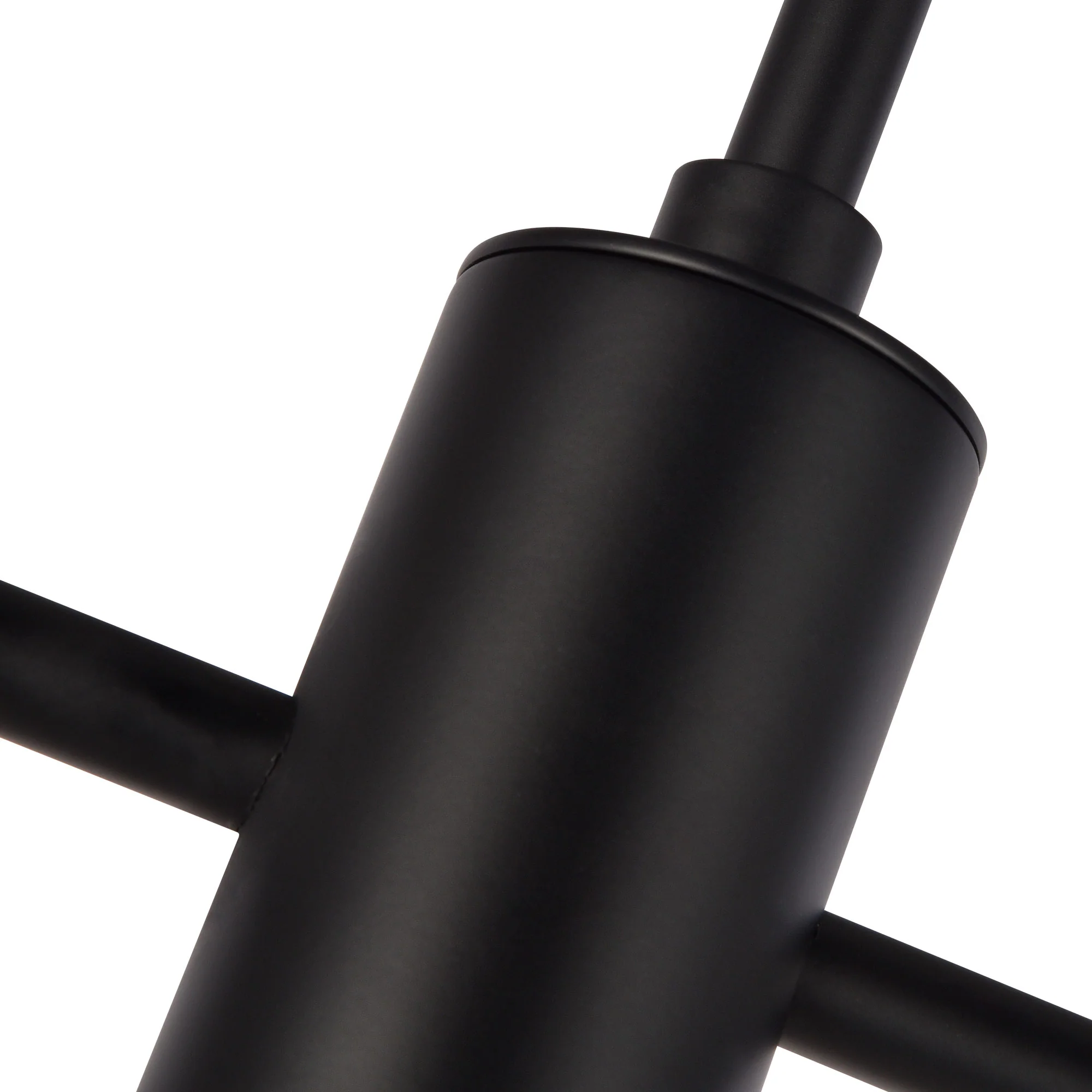 VONN Artisan Milano VAC333RD6BL 40" Integrated LED ETL Certified Chandelier with Height Adjustable Rods, Black - Image 11