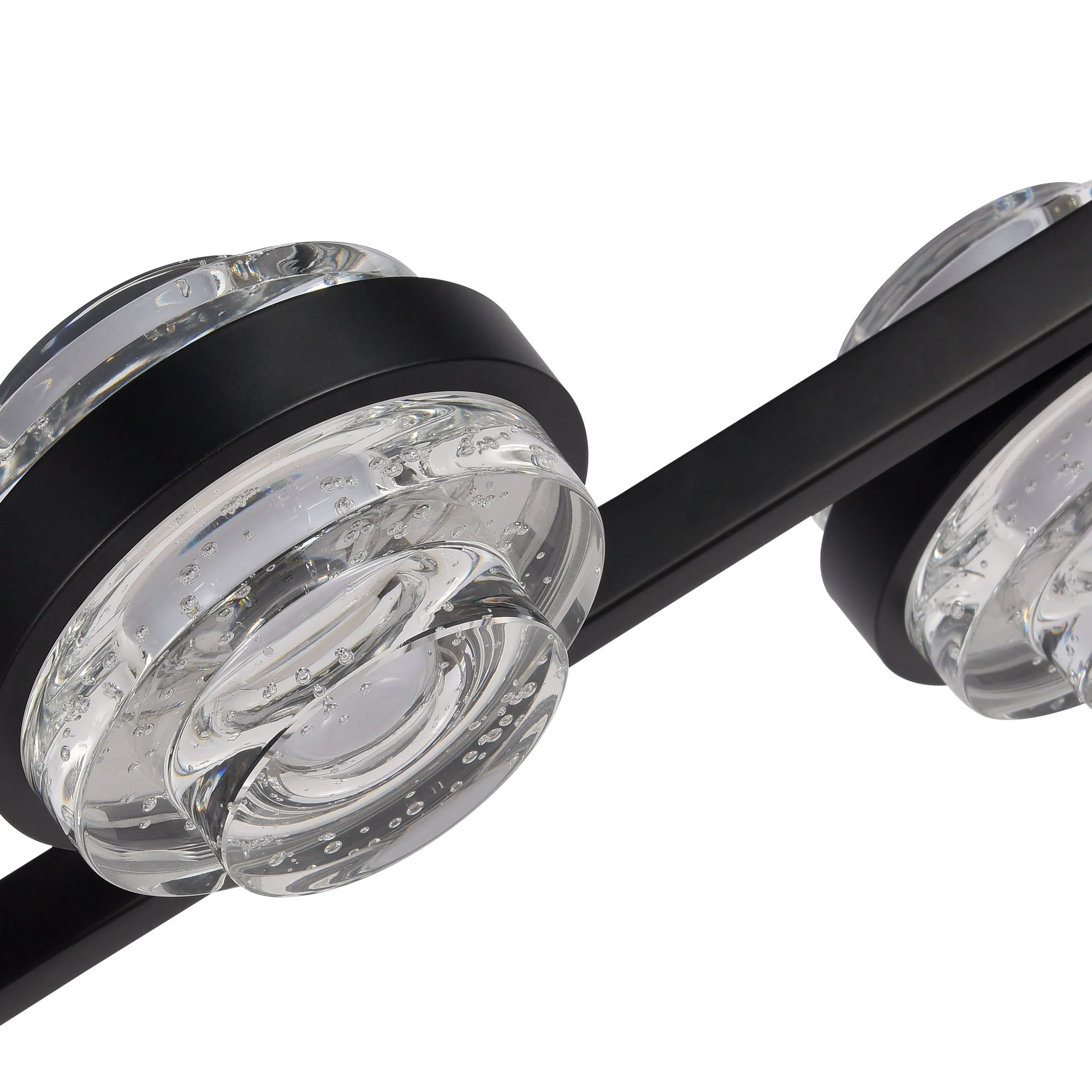 VONN Artisan Milano VAC3LN336BL 39" Integrated LED ETL Certified Pendant, Height Adjustable Chandelier, Black - Image 9