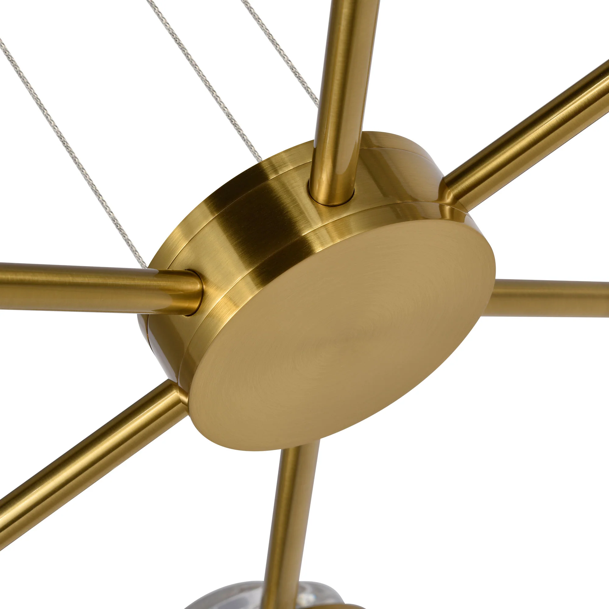 VONN Artisan Milano VAP2336AB 25" Integrated LED ETL Certified Pendant, Height Adjustable Chandelier, Antique Brass - Image 11
