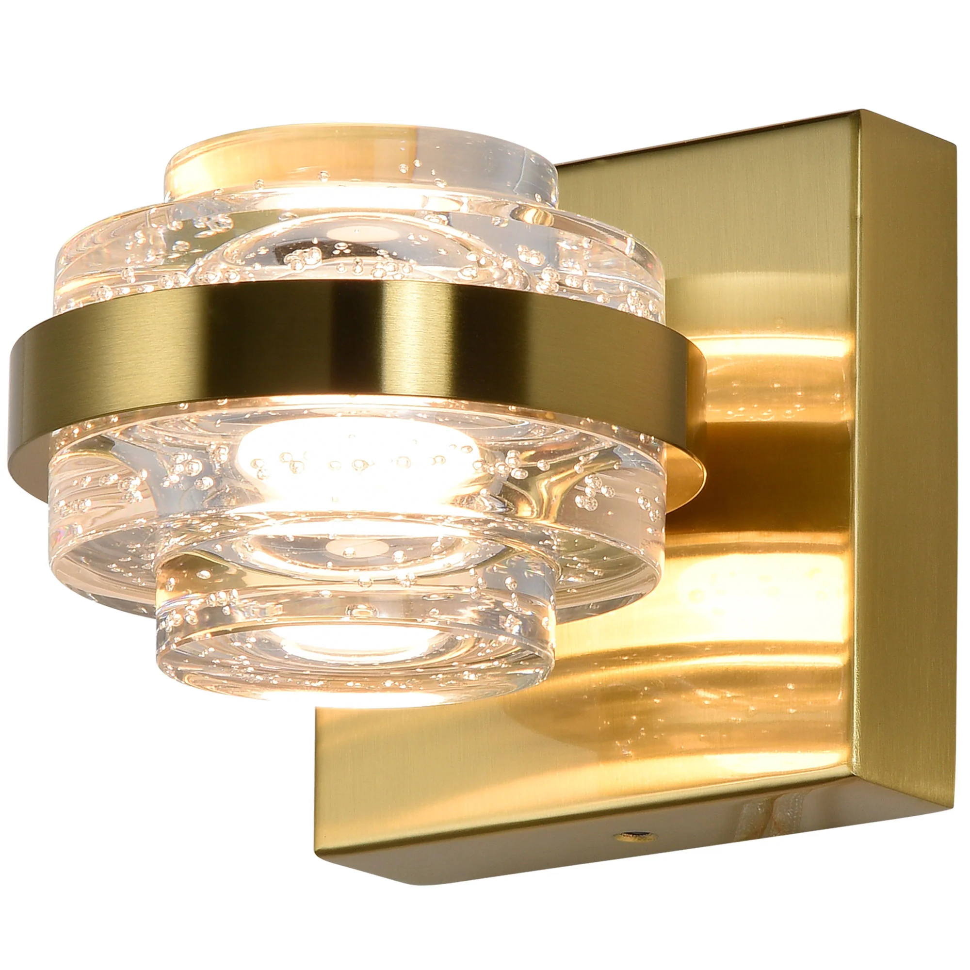 VONN Artisan Milano VAW1331AB 6" 1-Light Integrated LED ETL Certified Wall Sconce, Antique Brass - Image 7