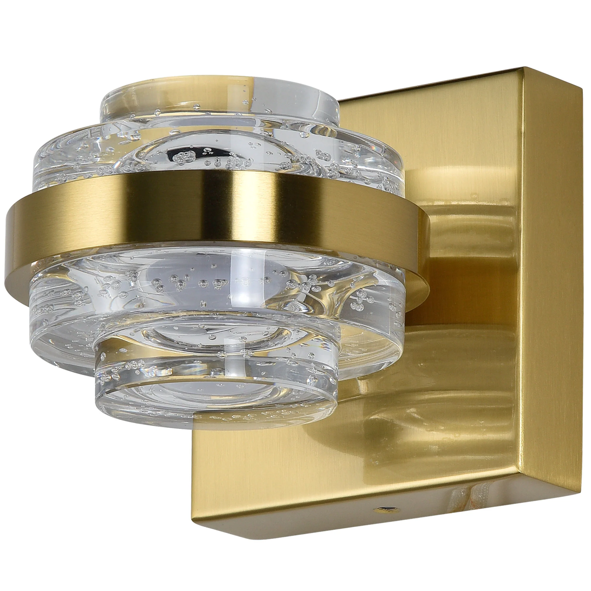VONN Artisan Milano VAW1331AB 6" 1-Light Integrated LED ETL Certified Wall Sconce, Antique Brass - Image 9