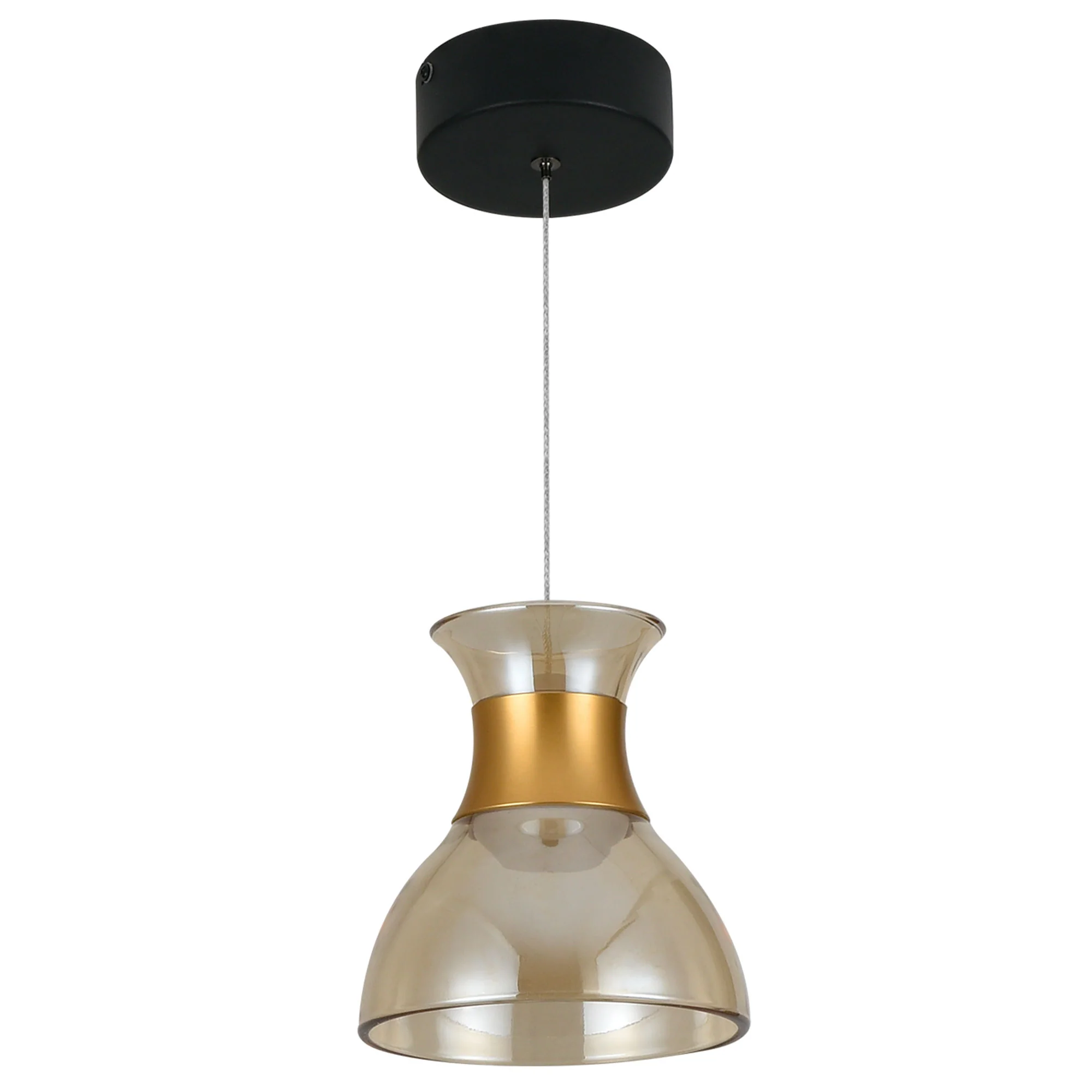 VONN Artisan Palermo VAP2301BL 7" Up-Down Integrated LED ETL Certified Height Adjustable Pendant, Black - Image 8