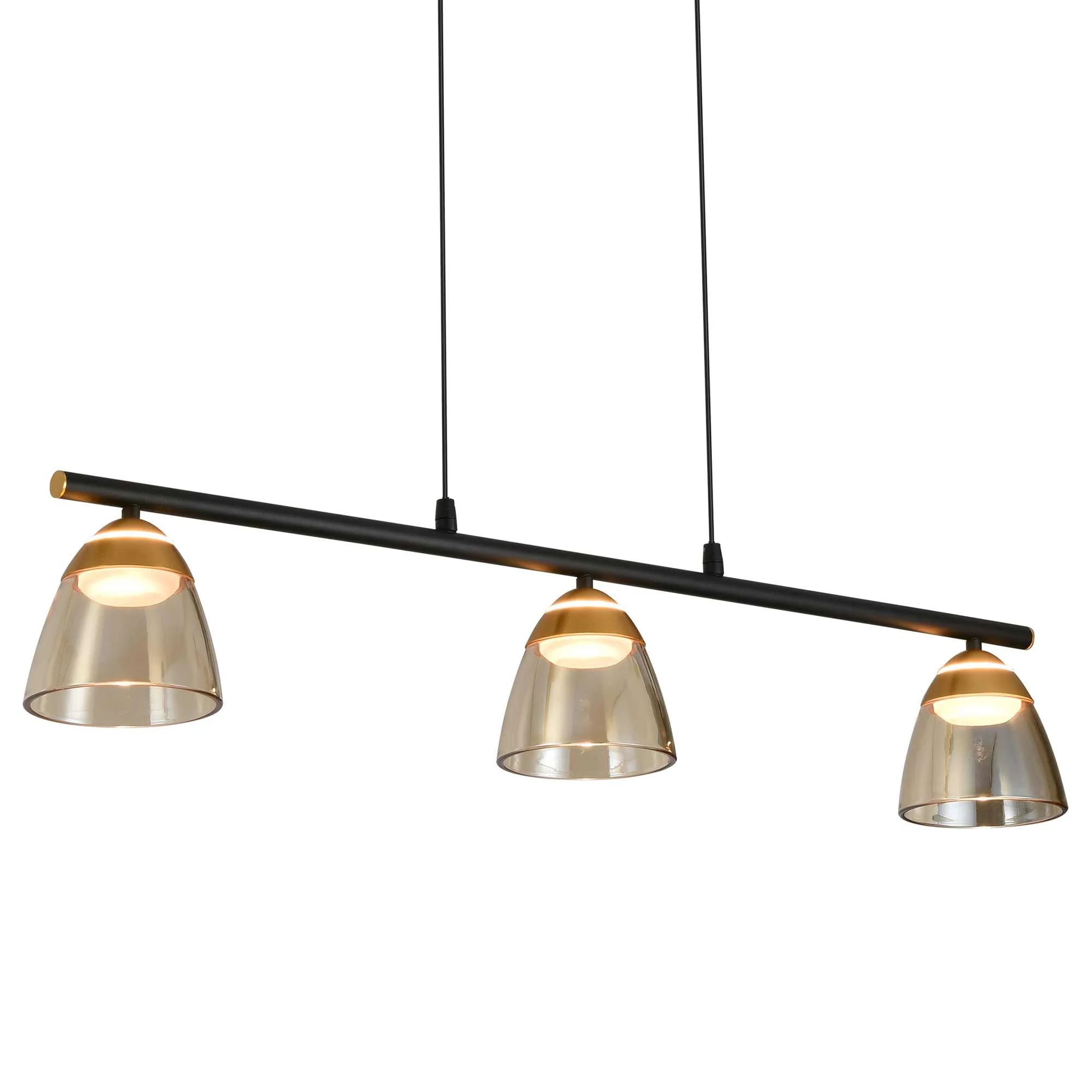 VONN Artisan Roma VAC3293BL 36" Integrated LED ETL Certified Pendant, Height Adjustable Chandelier, Black - Image 7