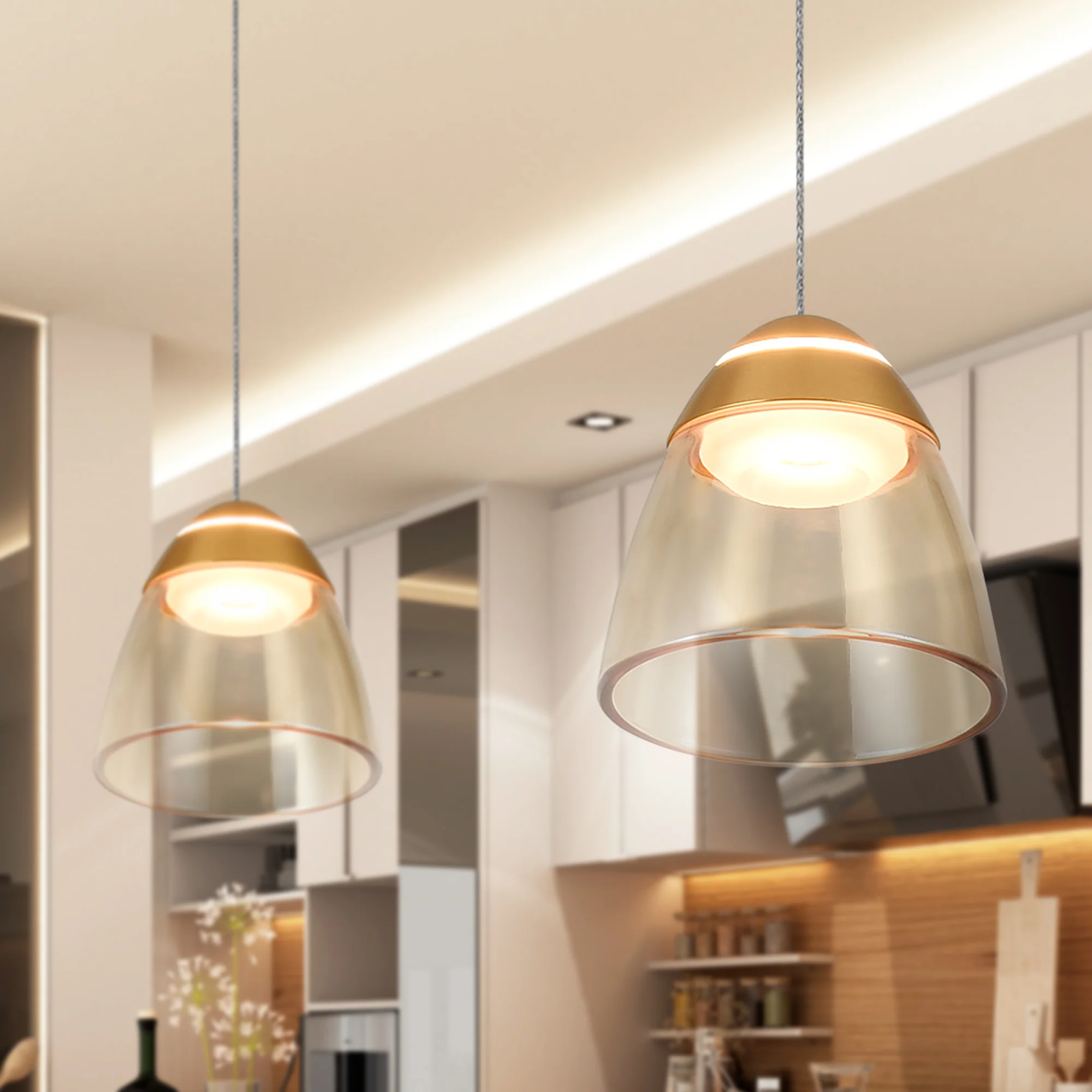 VONN Artisan Roma VAP2291BL 5" 1-Light Integrated LED ETL Certified Height Adjustable Pendant, Black