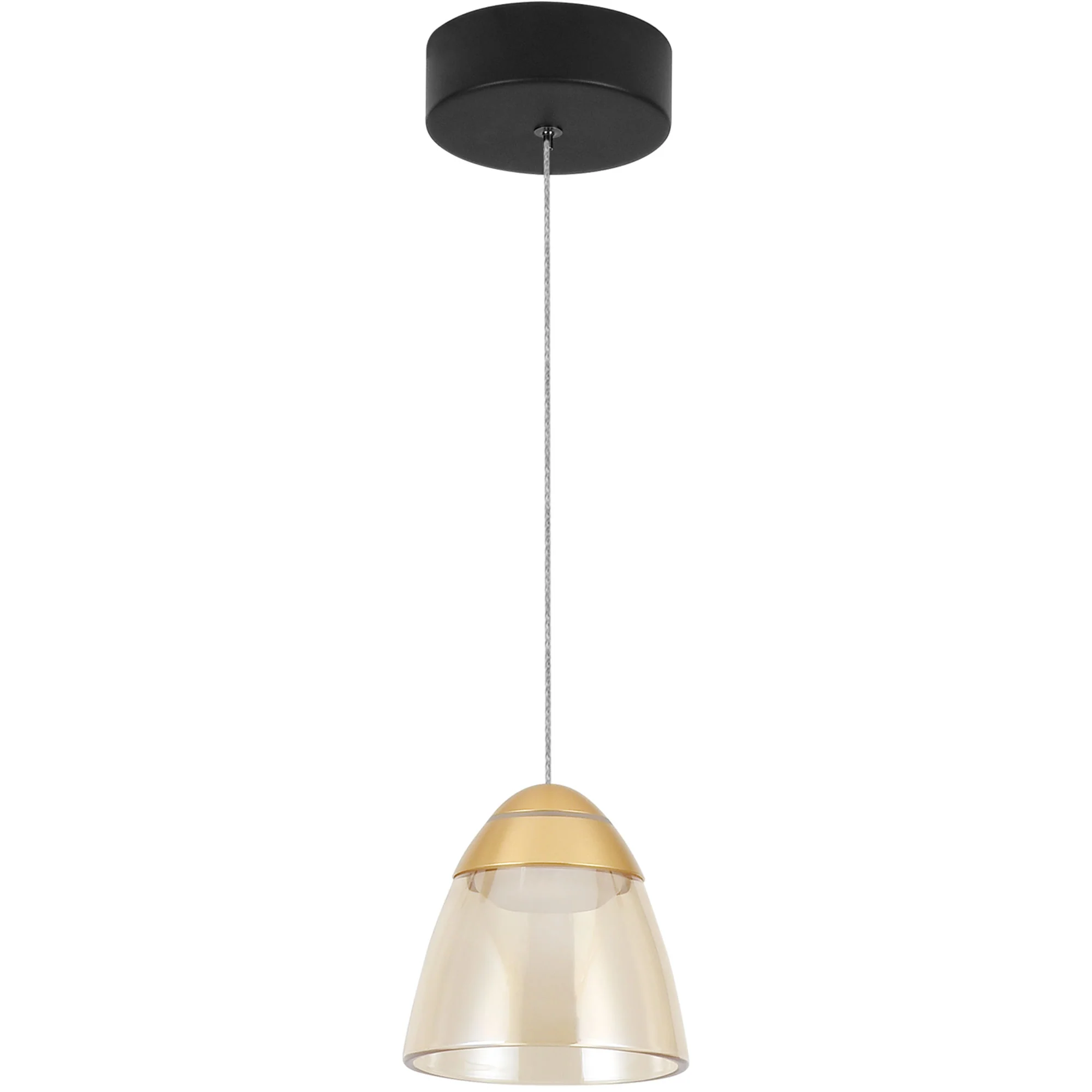 VONN Artisan Roma VAP2291BL 5" 1-Light Integrated LED ETL Certified Height Adjustable Pendant, Black - Image 7