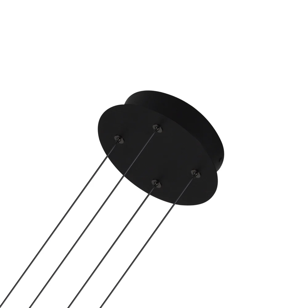 VONN Artisan GENOA VAC3118BL 24" Integrated LED ETL Certified Pendant, Height Adjustable Chandelier, Black - Image 11