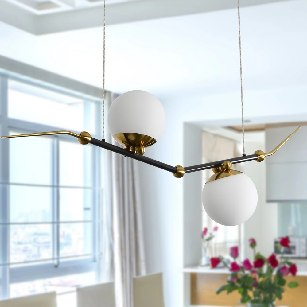 VONN Artisan Chianti VAC3122AB 43" Integrated LED ETL Certified Height Adjustable Pendant, Chandelier, Antique Brass - Image 2