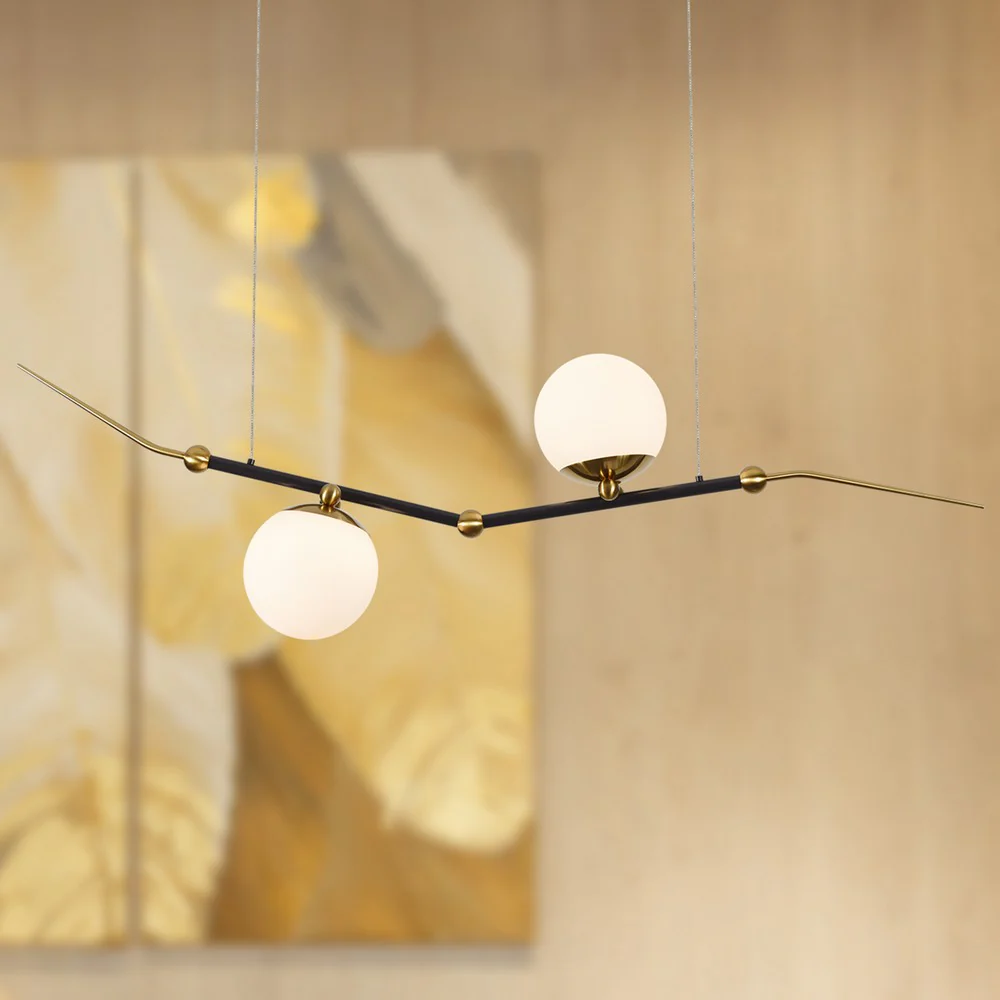 VONN Artisan Chianti VAC3122AB 43" Integrated LED ETL Certified Height Adjustable Pendant, Chandelier, Antique Brass - Image 4