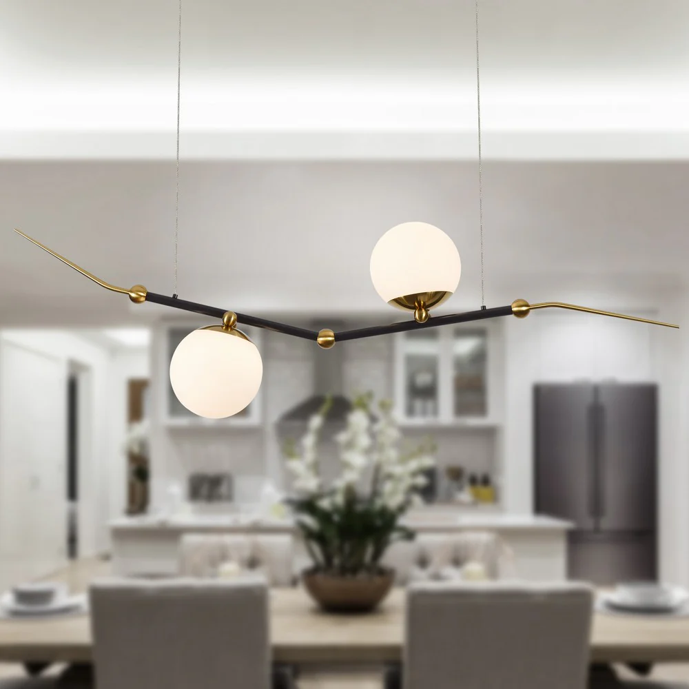 VONN Artisan Chianti VAC3122AB 43" Integrated LED ETL Certified Height Adjustable Pendant, Chandelier, Antique Brass - Image 5