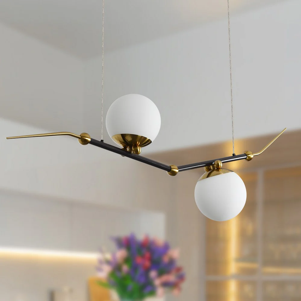 VONN Artisan Chianti VAC3122AB 43" Integrated LED ETL Certified Height Adjustable Pendant, Chandelier, Antique Brass - Image 6