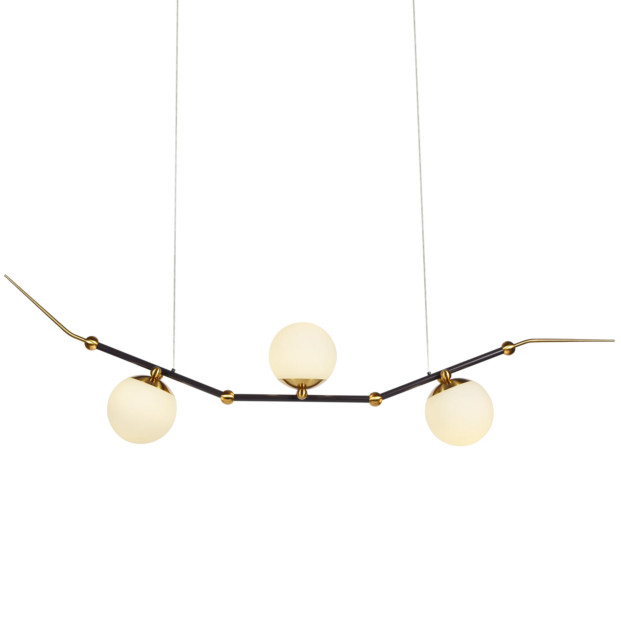 VONN Artisan Chianti VAC3123AB 54" Integrated LED ETL Certified Height Adjustable Pendant, Chandelier, Antique Brass - Image 4