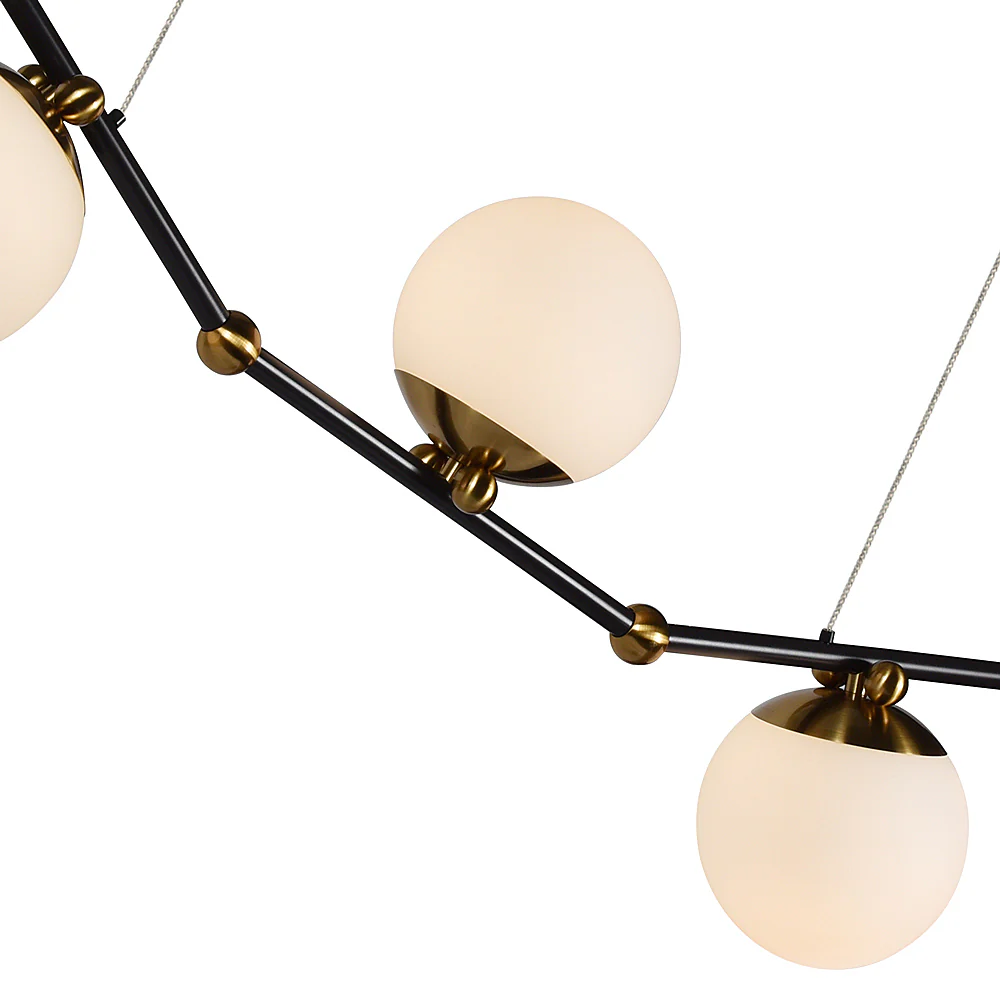 VONN Artisan Chianti VAC3123AB 54" Integrated LED ETL Certified Height Adjustable Pendant, Chandelier, Antique Brass - Image 7