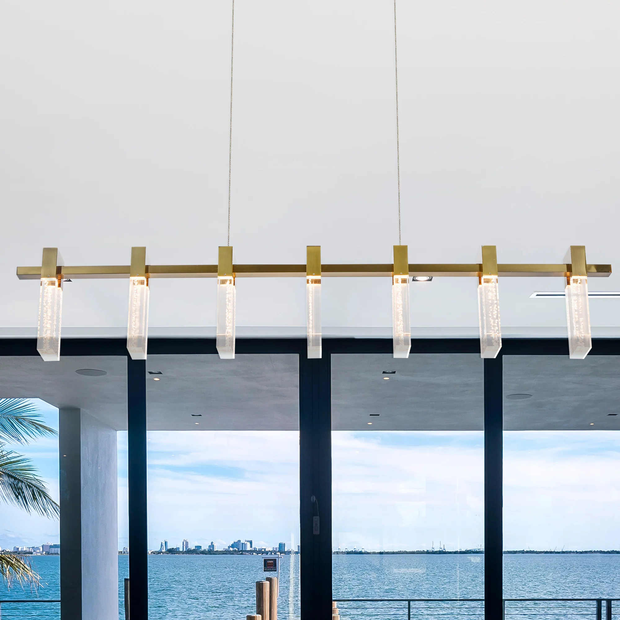 VONN Artisan Sorrento VAC3137AB 40" ETL Certified Integrated LED Pendant, Height Adjustable Chandelier, Black - Image 4