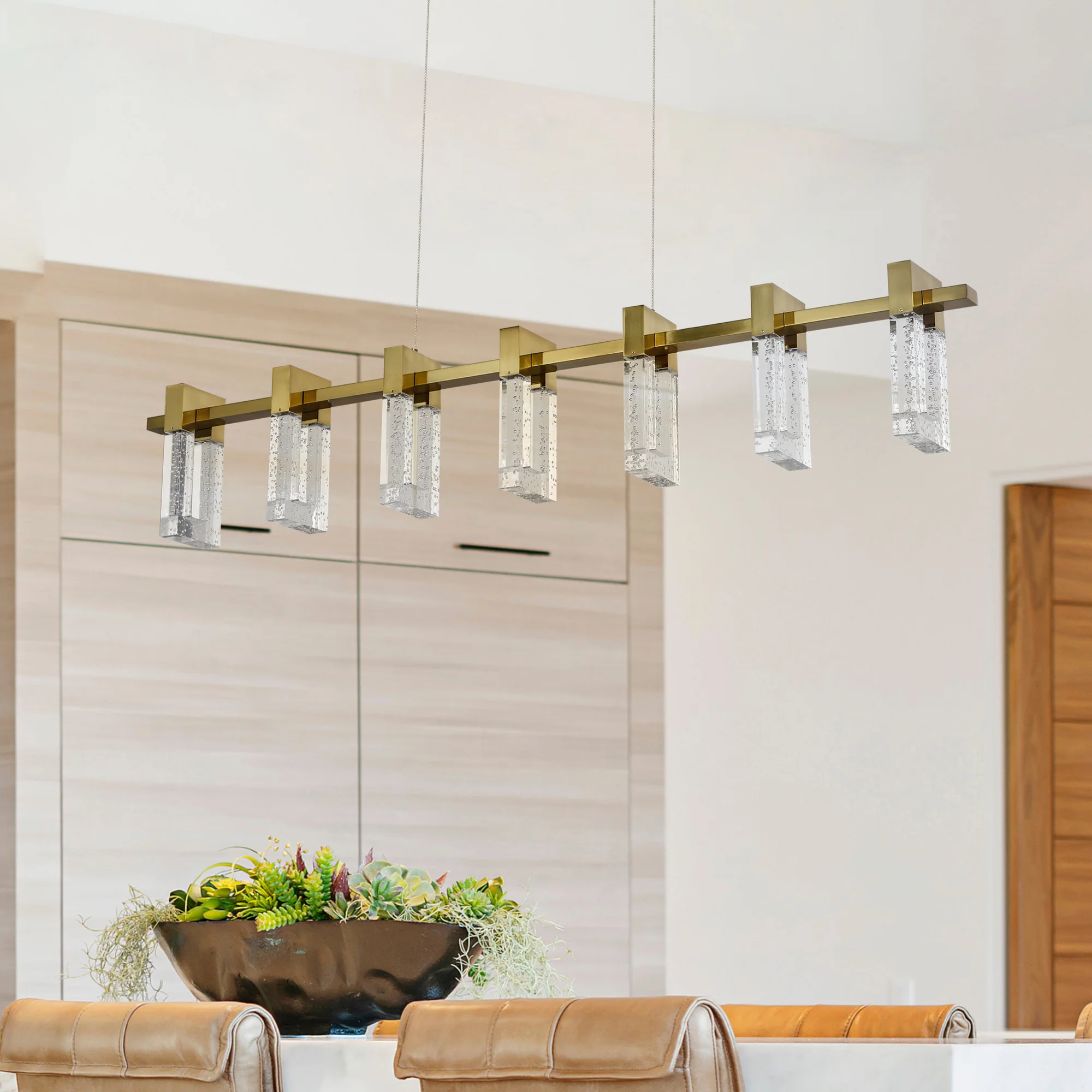VONN Artisan Sorrento VAC3137AB 40" ETL Certified Integrated LED Pendant, Height Adjustable Chandelier, Black - Image 6
