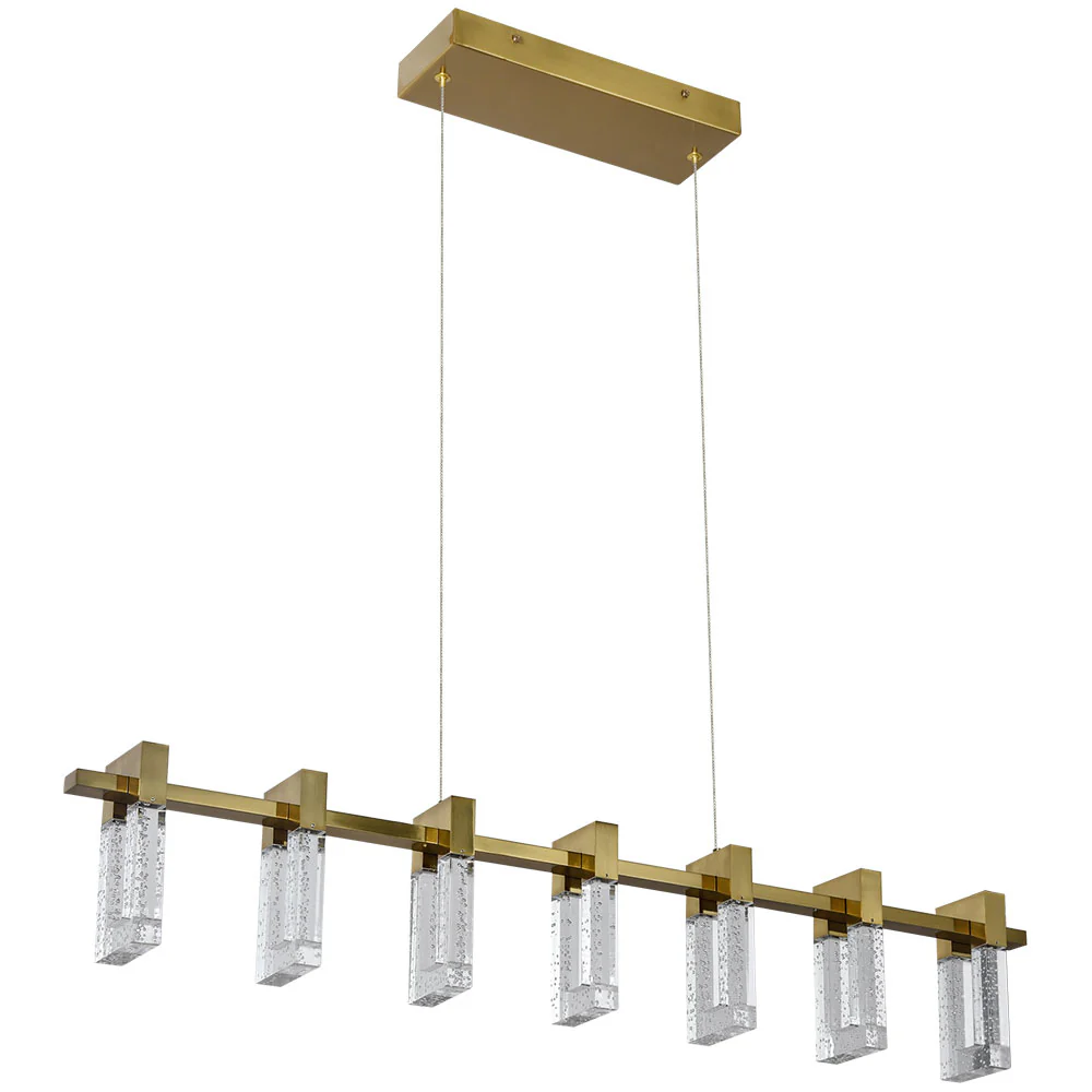 VONN Artisan Sorrento VAC3137AB 40" ETL Certified Integrated LED Pendant, Height Adjustable Chandelier, Black - Image 8