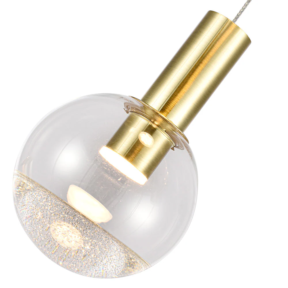 VONN Artisan Sienna VAC3185BRS 5-Light ETL Certified Integrated LED Pendant, Height Adjustable Chandelier, Brass - Image 10