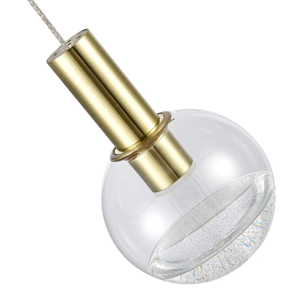 VONN Artisan Sienna VAC3185BRS 5-Light ETL Certified Integrated LED Pendant, Height Adjustable Chandelier, Brass - Image 9