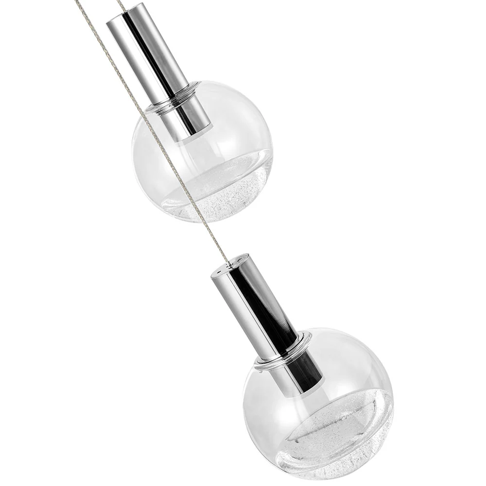 VONN Artisan Sienna VAC3185CH 5-Light ETL Certified Integrated LED Pendant, Height Adjustable Chandelier, Chrome - Image 9