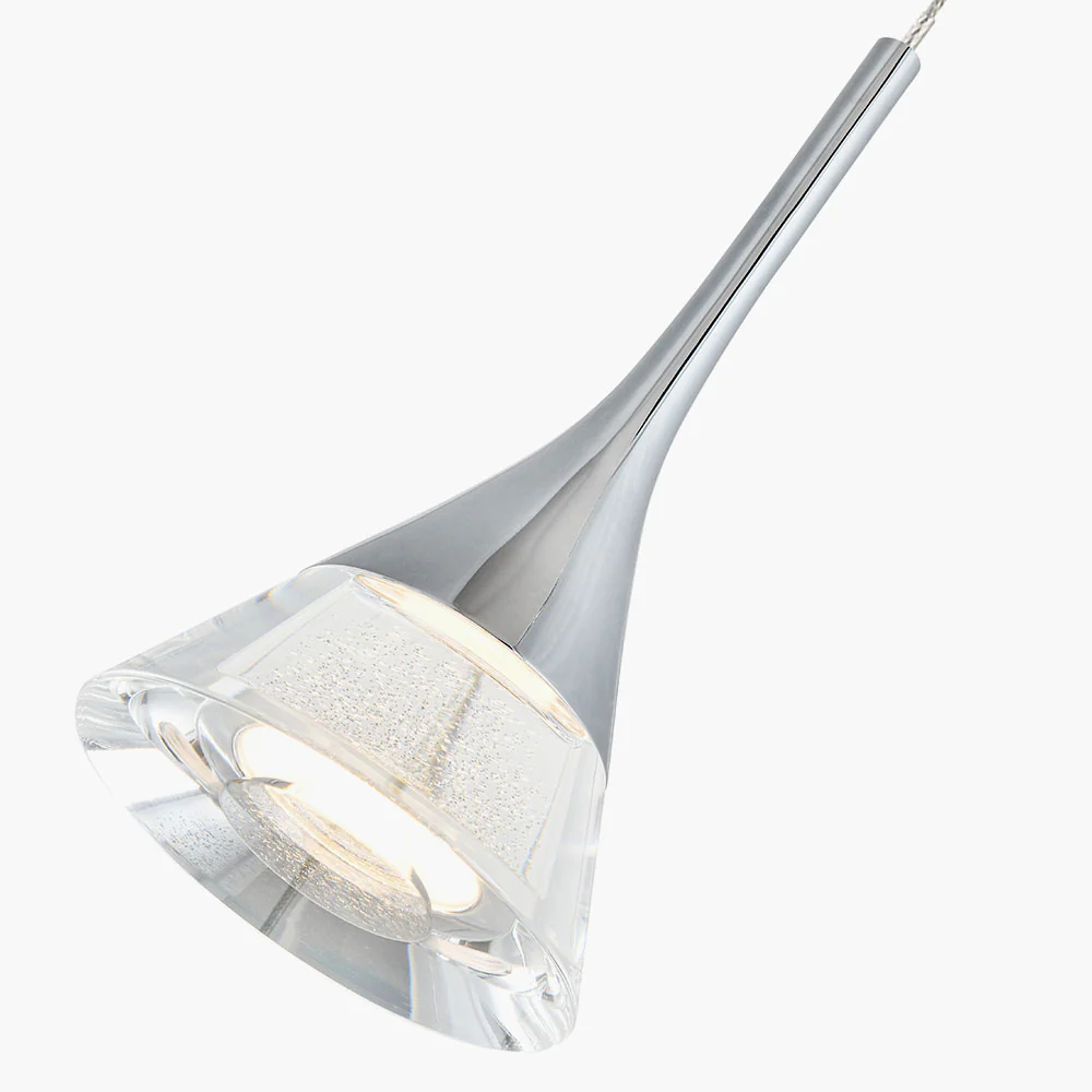 VONN Artisan Amalfi VAC3215CH 5-Light Integrated LED ETL Certified Pendant, Height Adjustable Chandelier, Chrome - Image 9