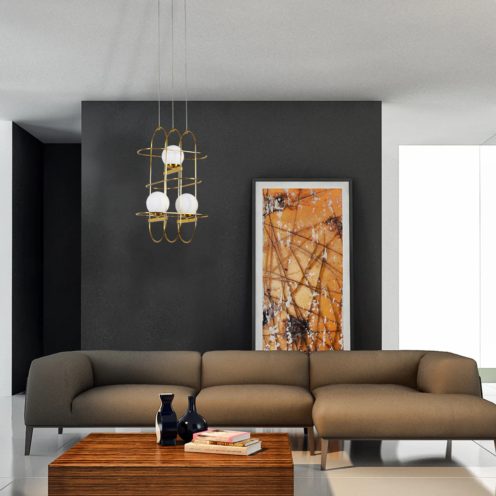 VONN Artisan Lyra VAC3273AB 16" Integrated LED ETL Certified Height Adjustable Chandelier, Pendant - Image 6