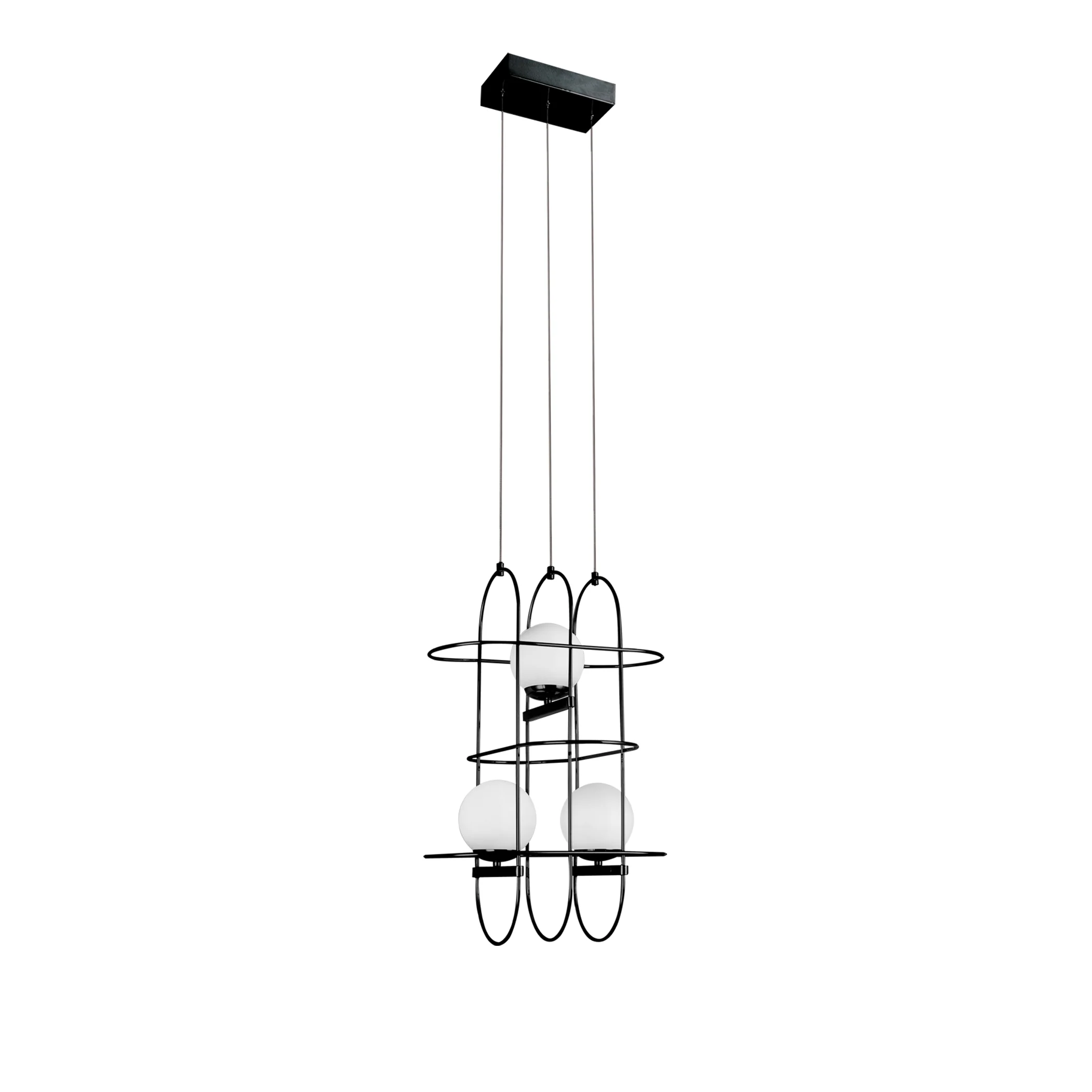 VONN Artisan Lyra VAC3273BL 16" Integrated LED ETL Certified Height Adjustable Chandelier, Black Pendant - Image 8