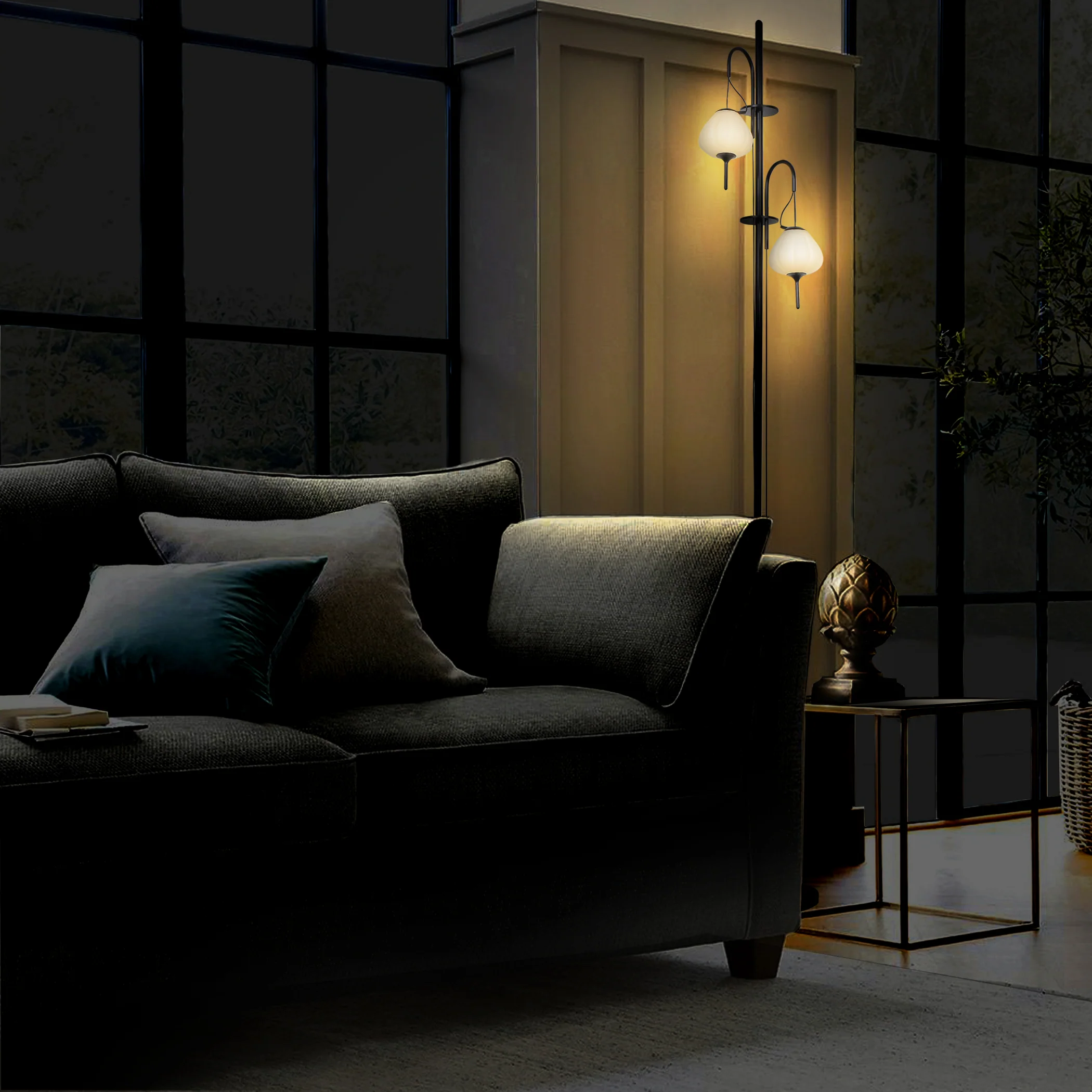 VONN Artisan Lecce VAF5222BL 70" Height Integrated LED ETL Certified Floor Lamp with Dimmer Switch - Image 2
