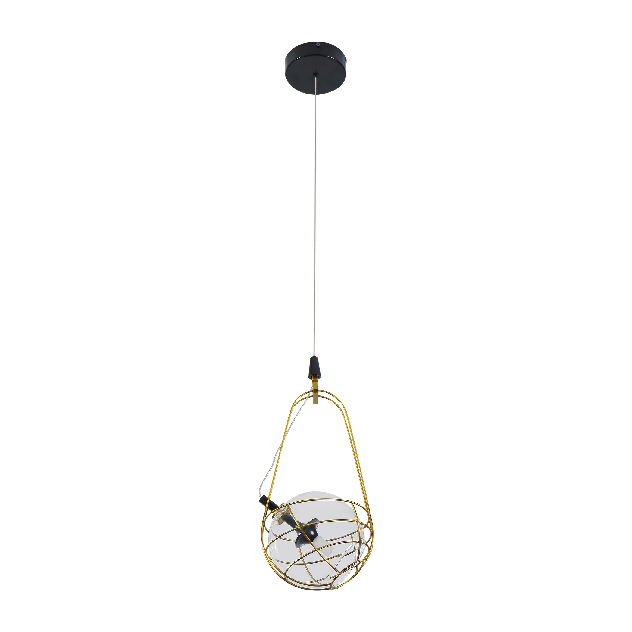 VONN Artisan Firenze VAP2151AB 8" Integrated LED ETL Certified Height Adjustable Pendant with Glass Shade - Image 10