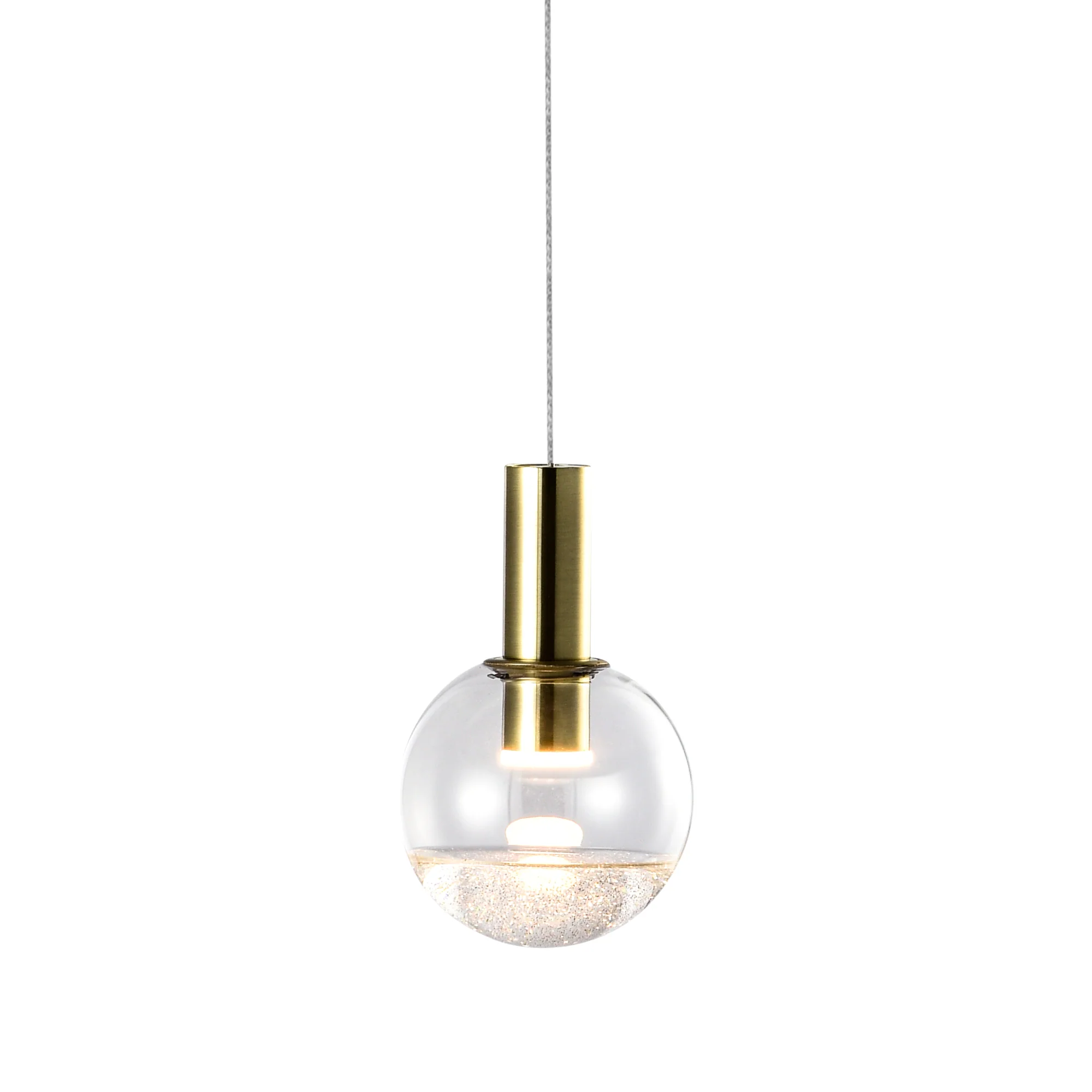VONN Artisan Sienna VAP2181BRS 5" Integrated LED ETL Certified Height Adjustable Pendant Light, Brass - Image 10