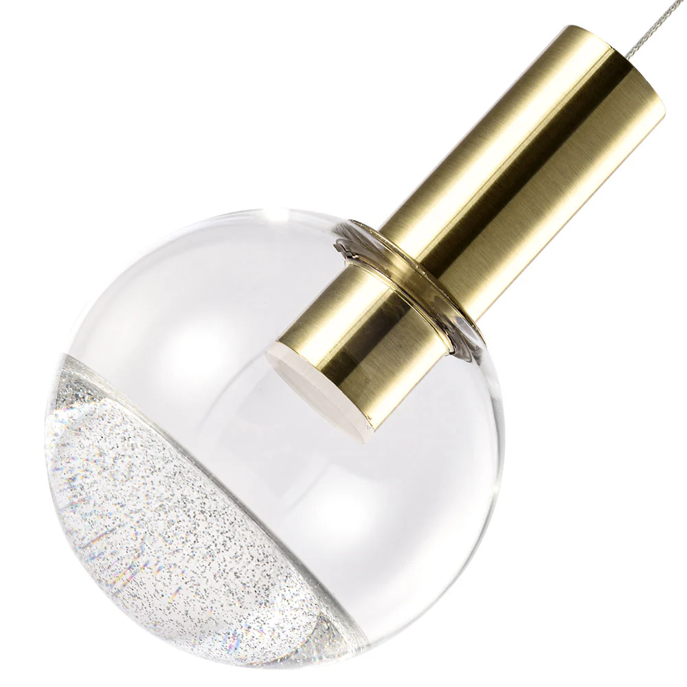 VONN Artisan Sienna VAP2181BRS 5" Integrated LED ETL Certified Height Adjustable Pendant Light, Brass - Image 11