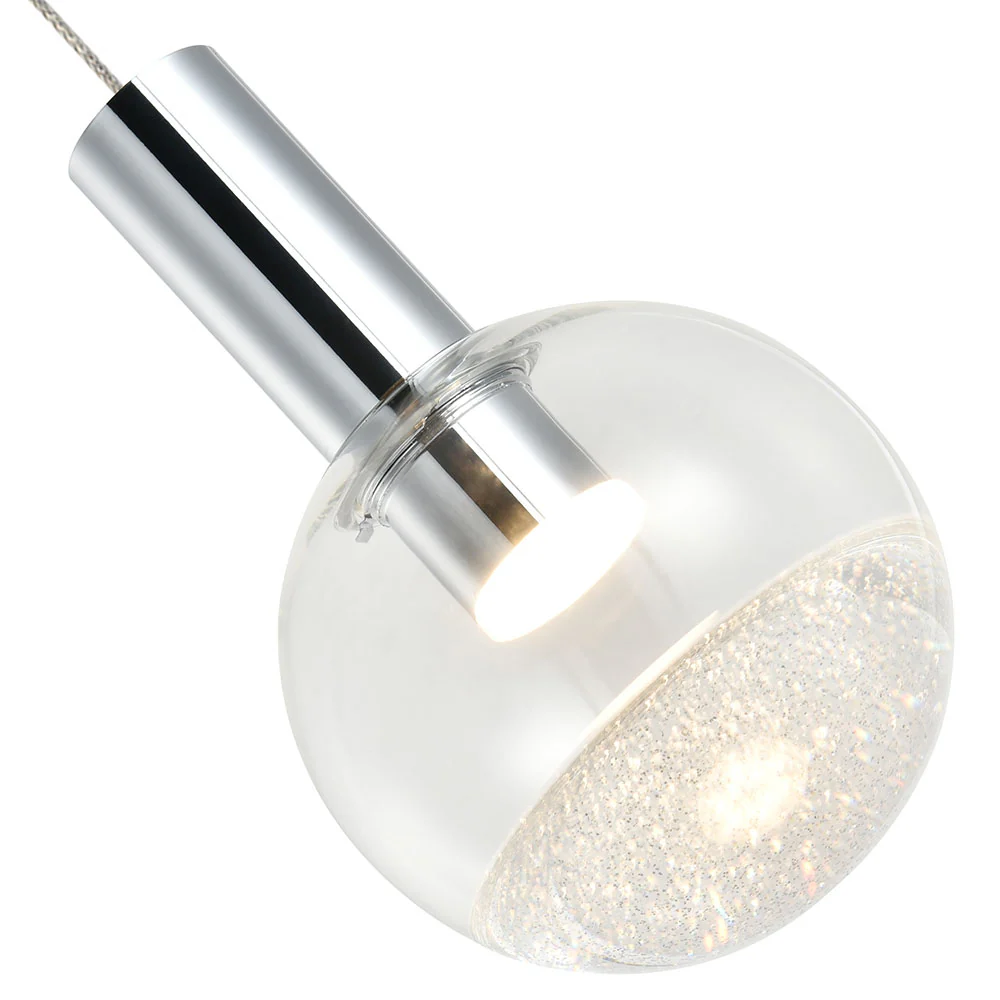 VONN Artisan Sienna VAP2181CH 5" Integrated LED ETL Certified Height Adjustable Pendant Light, Chrome - Image 9