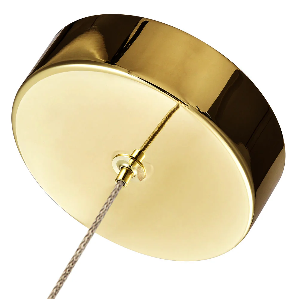 VONN Artisan Venezia VAP2201GL 3.5" Integrated LED ETL Certified Height Adjustable Pendant w/ Glass Shade, Gold - Image 12
