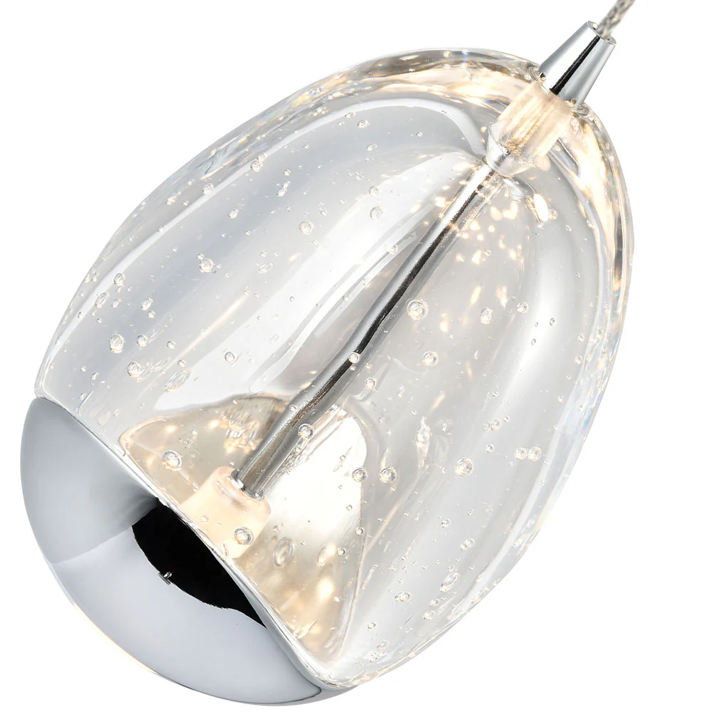 VONN Artisan Venezia VAP2203CH 3-Light Integrated LED ETL Certified Pendant, Height Adjustable Chandelier, Black - Image 10