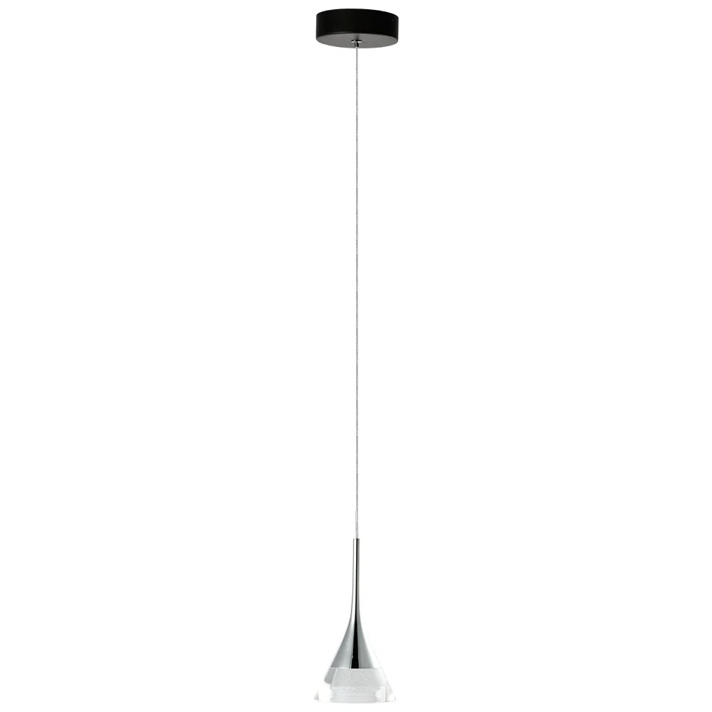 VONN Artisan Amalfi VAP2211BL 4.75" Integrated LED ETL Certified Height Adjustable Pendant w/ Cone Shade, Black - Image 7
