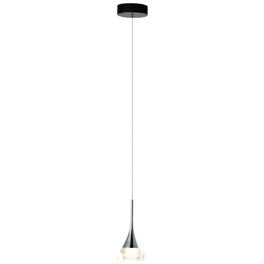 VONN Artisan Amalfi VAP2211BL 4.75" Integrated LED ETL Certified Height Adjustable Pendant w/ Cone Shade, Black - Image 8