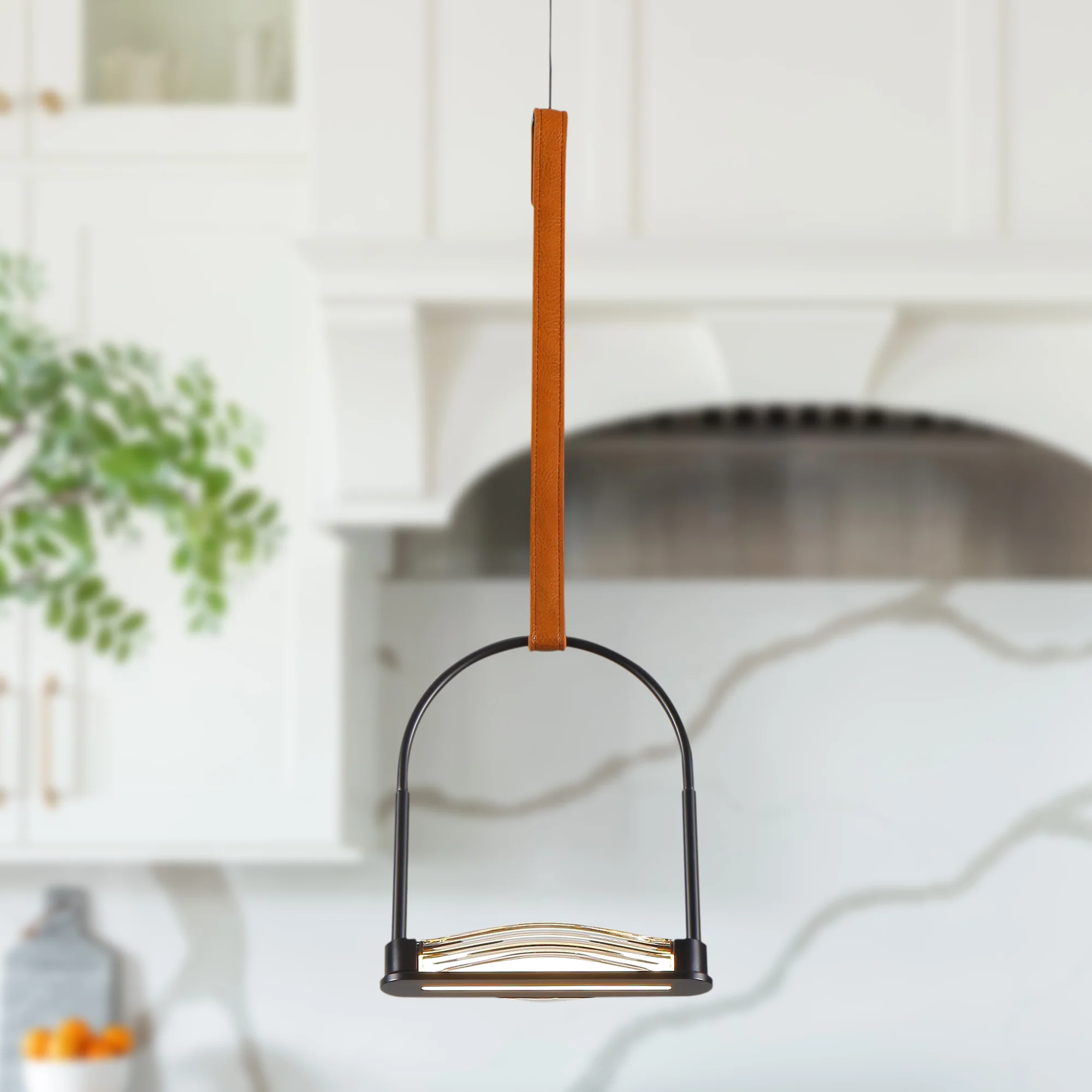 VONN Artisan Ravenna VAP2231BL 8" Integrated LED ETL Certified Height Adjustable Pendant with Glass Shade - Image 5