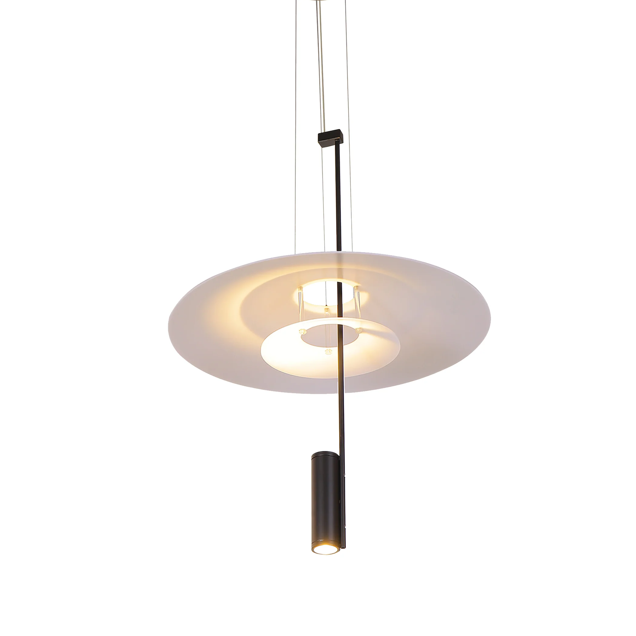 VONN Artisan Positano VAP2251BL 20" Integrated LED ETL Certified Height Adjustable Pendant Light in Black - Image 5