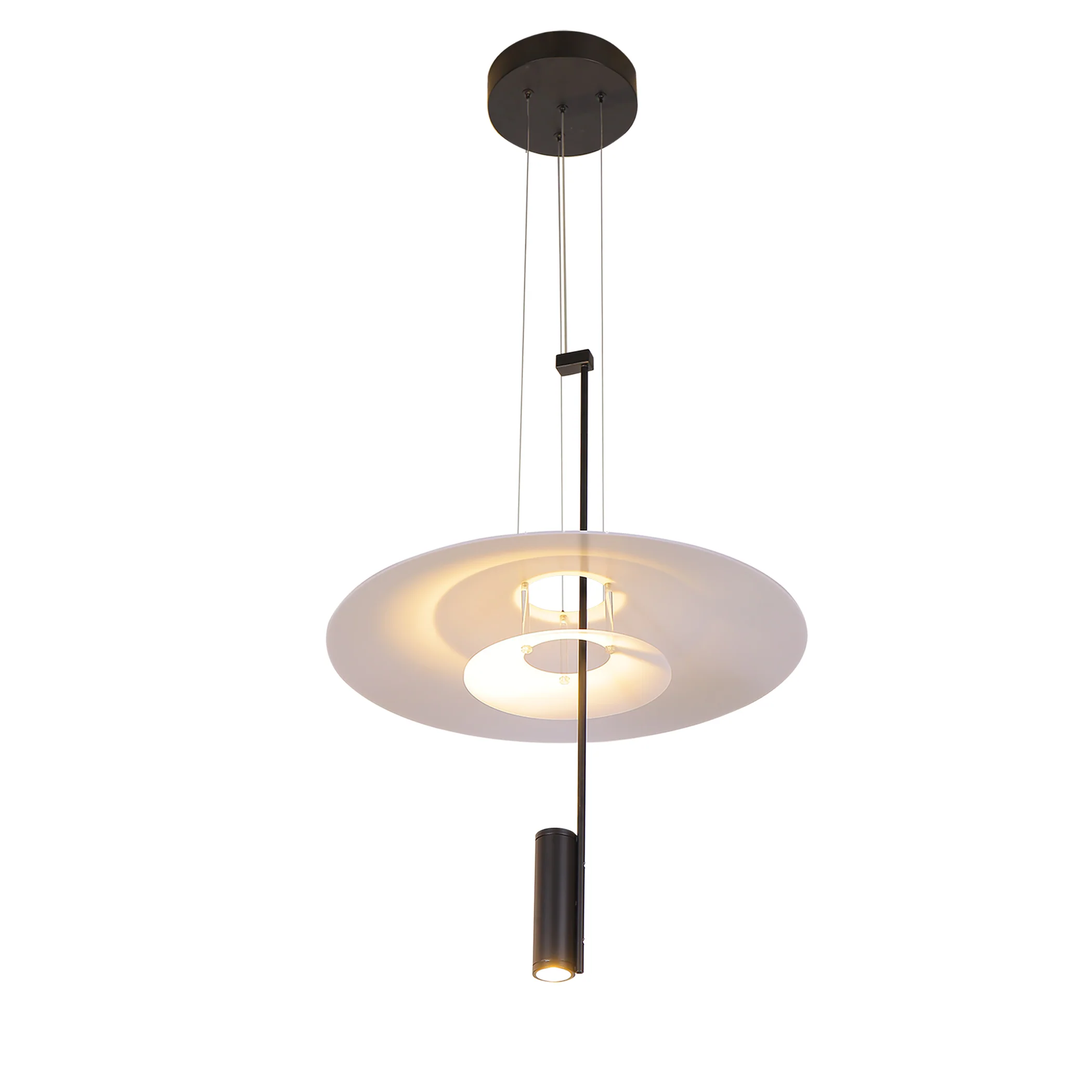VONN Artisan Positano VAP2251BL 20" Integrated LED ETL Certified Height Adjustable Pendant Light in Black - Image 7
