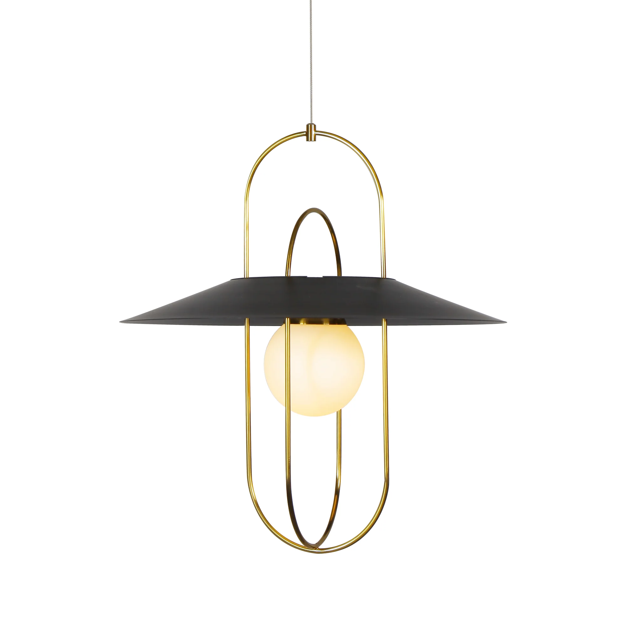 VONN Artisan Lyra VAP2271AB 18" Integrated LED ETL Certified Pendant Lighting Fixture in Antique Brass - Image 5