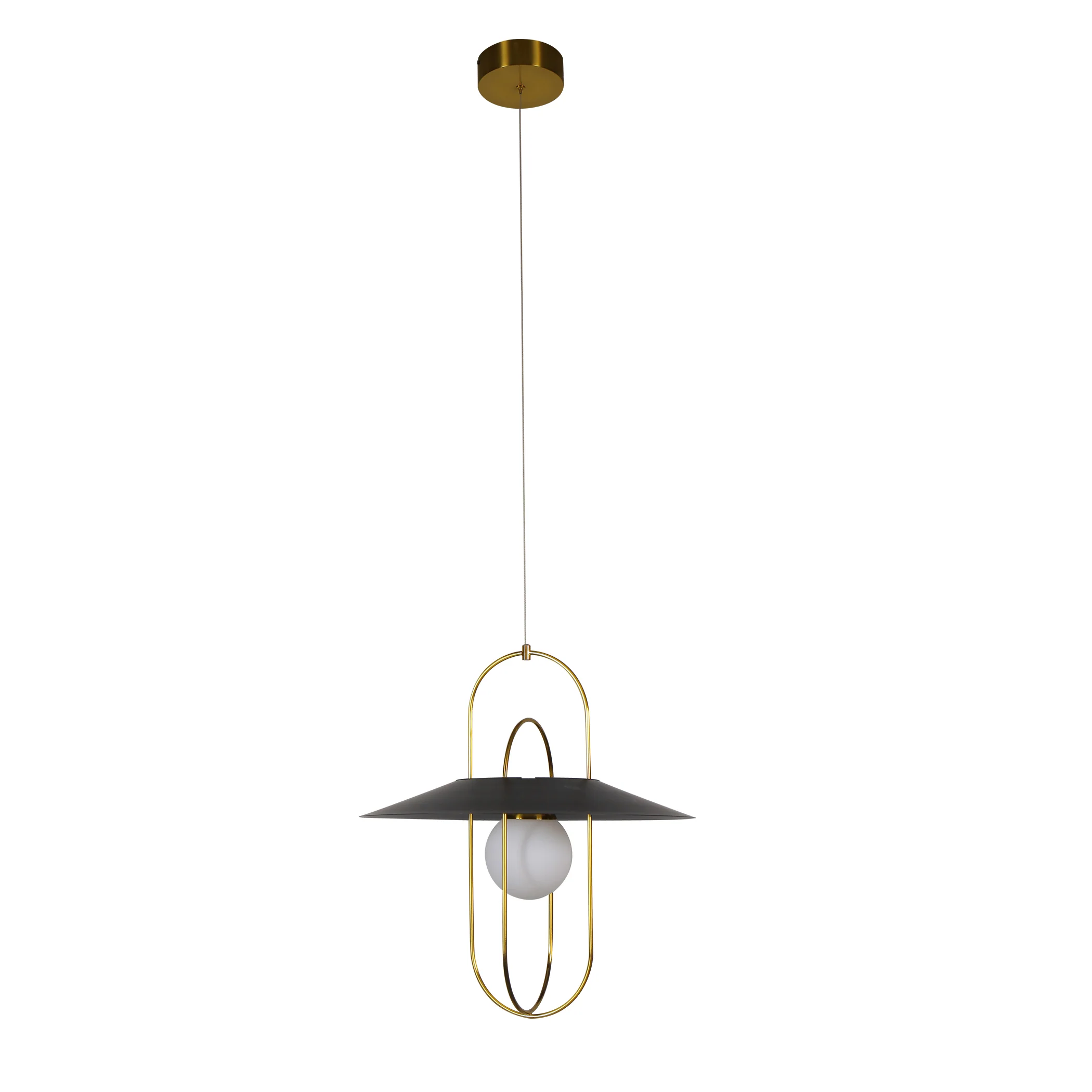VONN Artisan Lyra VAP2271AB 18" Integrated LED ETL Certified Pendant Lighting Fixture in Antique Brass - Image 6
