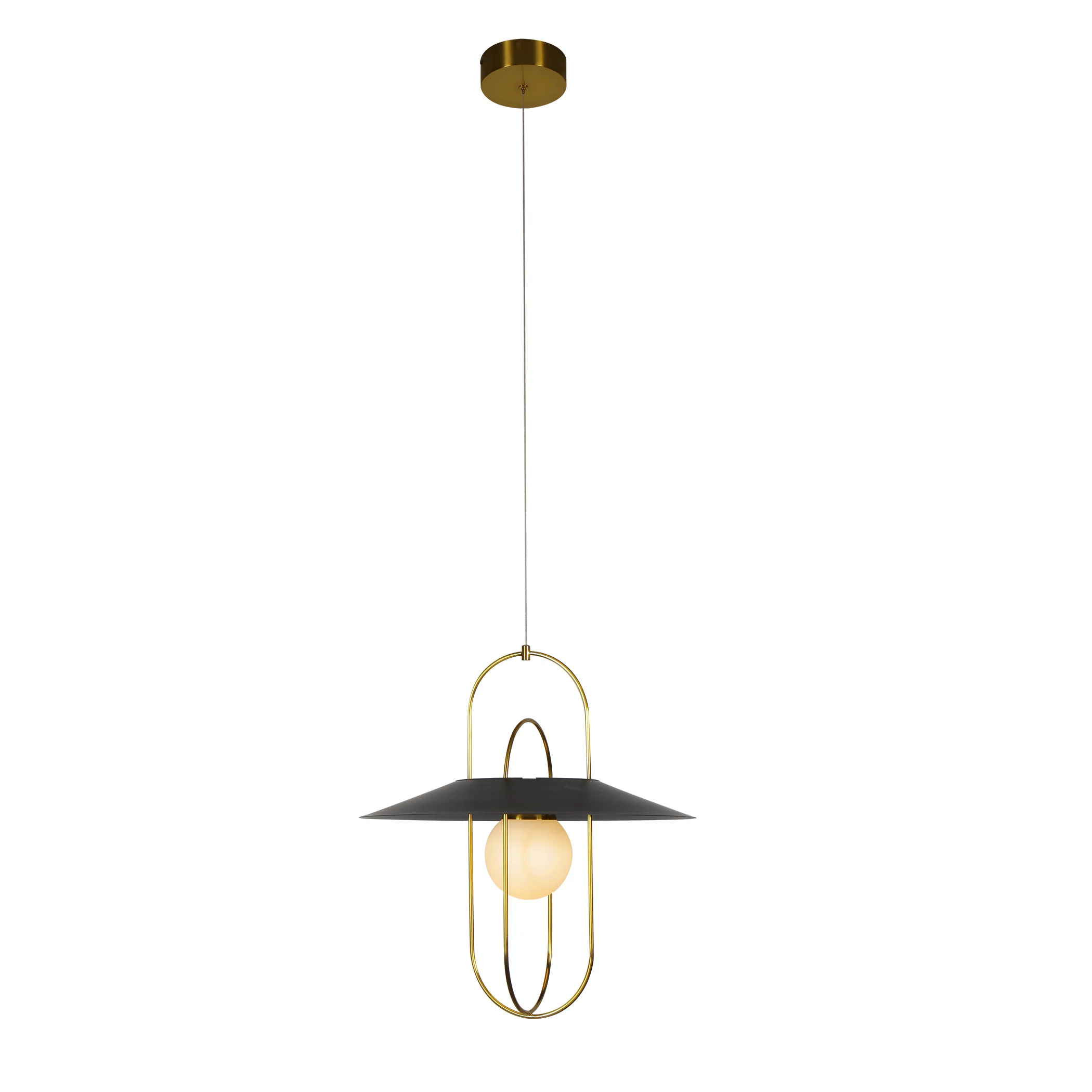 VONN Artisan Lyra VAP2271AB 18" Integrated LED ETL Certified Pendant Lighting Fixture in Antique Brass - Image 7
