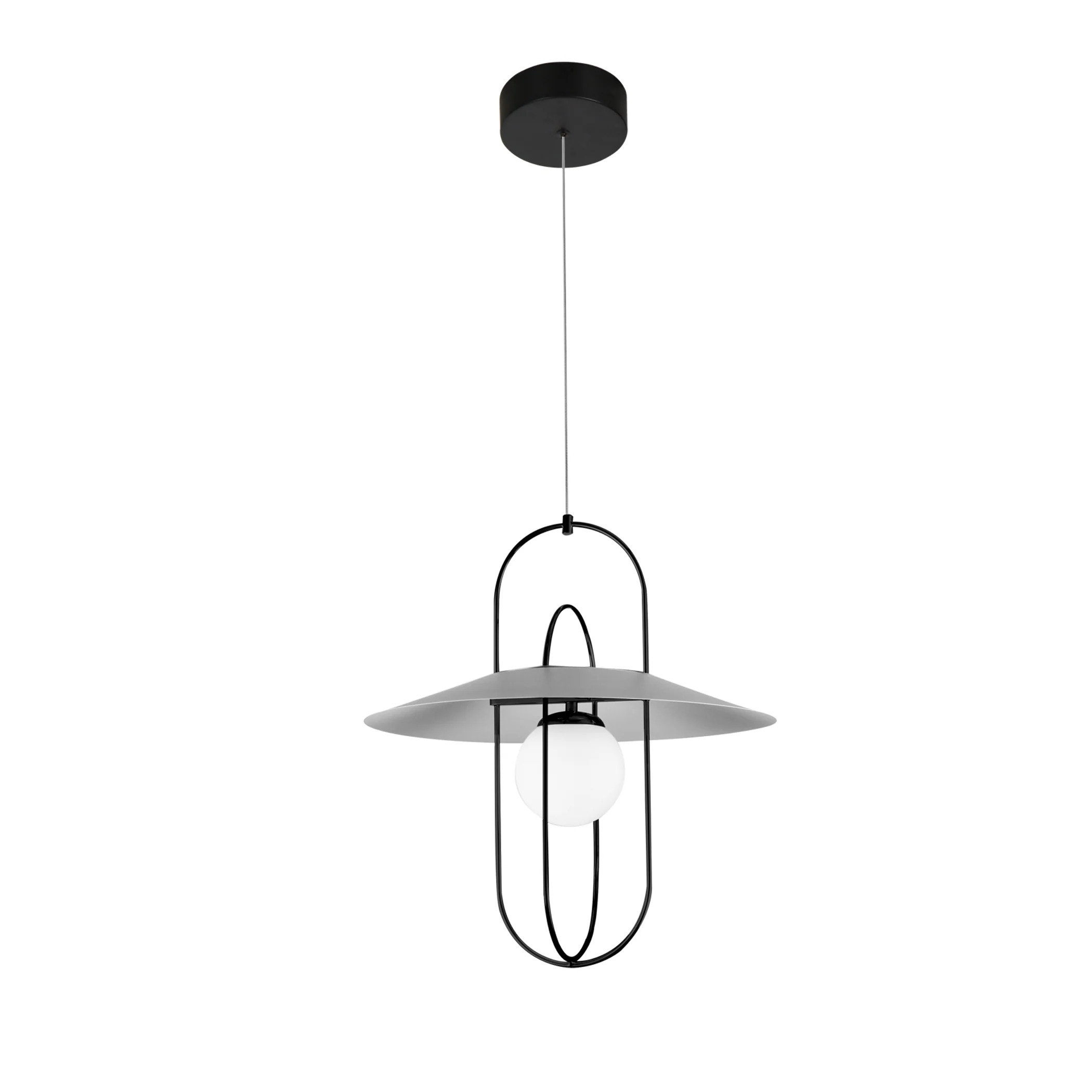 VONN Artisan Lyra VAP2271BL 18" Integrated LED ETL Certified Height Adjustable Pendant Light in Black - Image 6