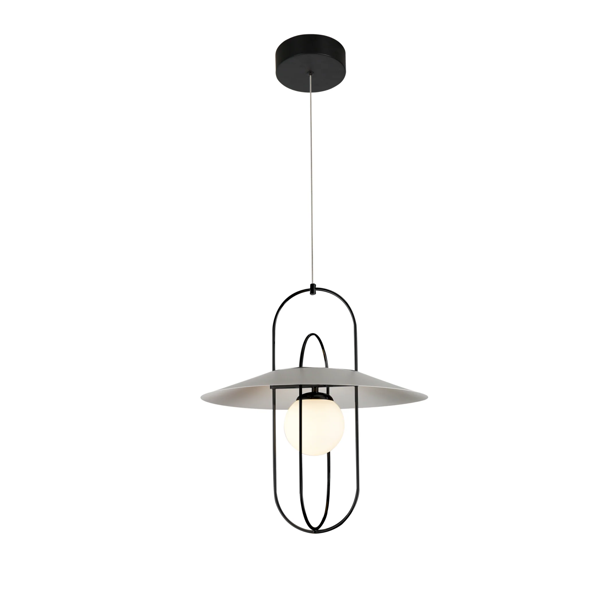 VONN Artisan Lyra VAP2271BL 18" Integrated LED ETL Certified Height Adjustable Pendant Light in Black - Image 7