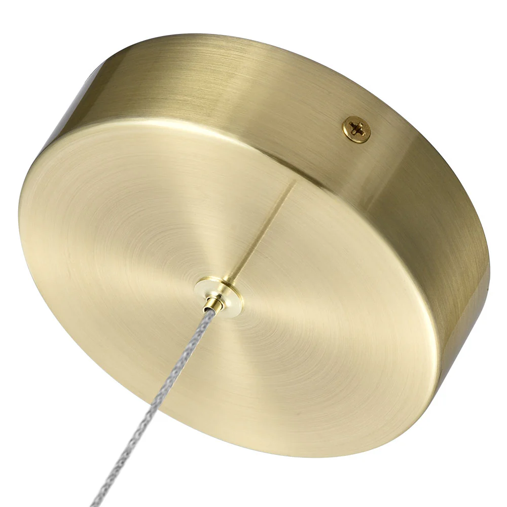 VONN Artisan Ravello VAP2281BRS 5" Integrated LED ETL Certified Height Adjustable Pendant w/ Globe Shade, Brass - Image 13
